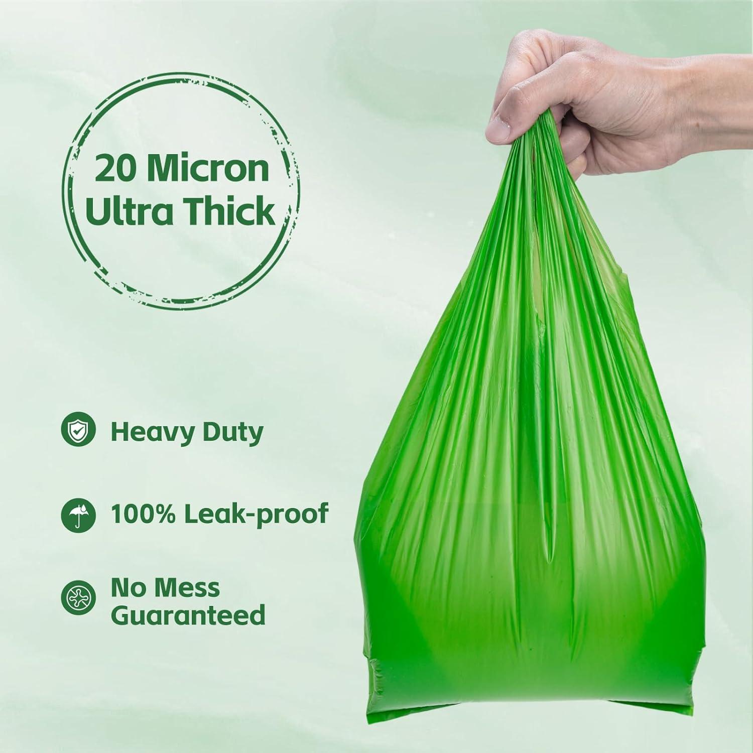 200 Bolsas de Poop para Perro Watreeco Duty Doodle Verde