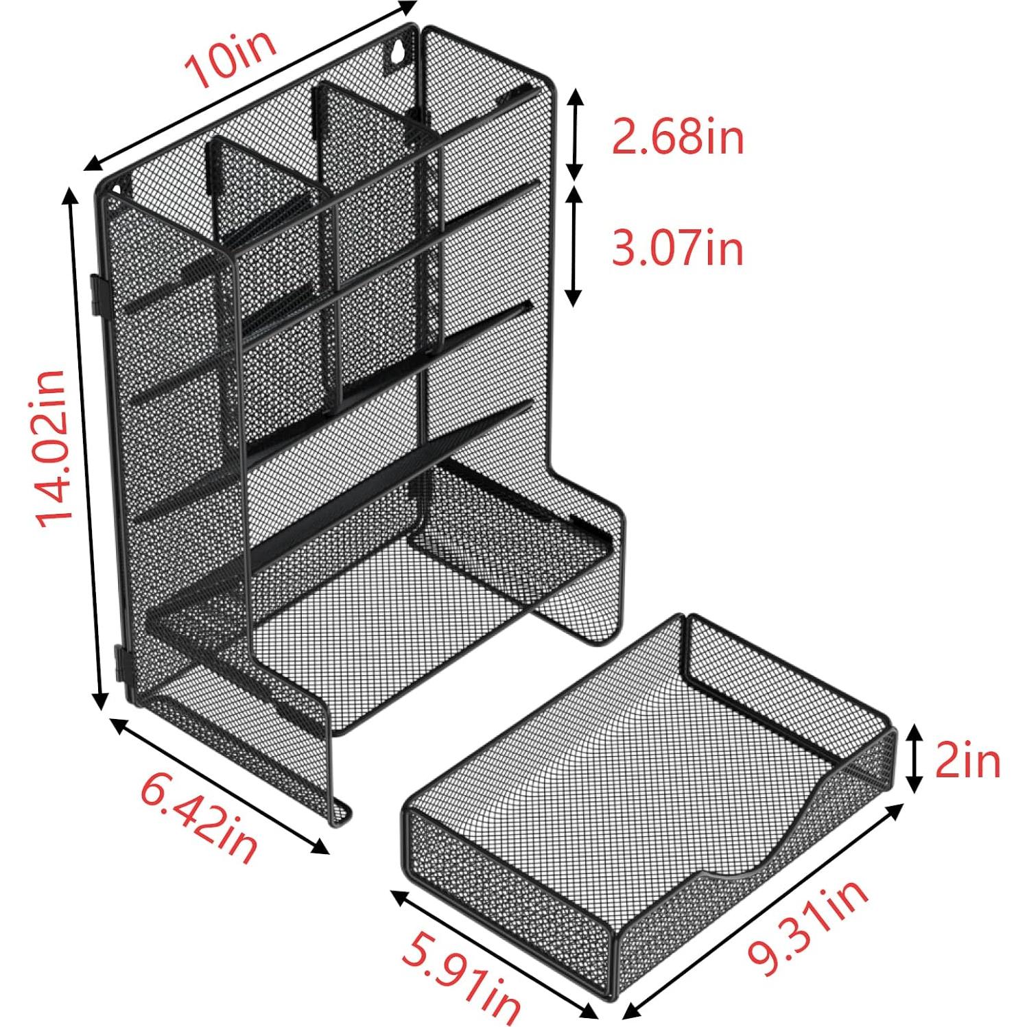 Organizador de Bolígrafos BOHDK con Cajón y Montaje en Pared