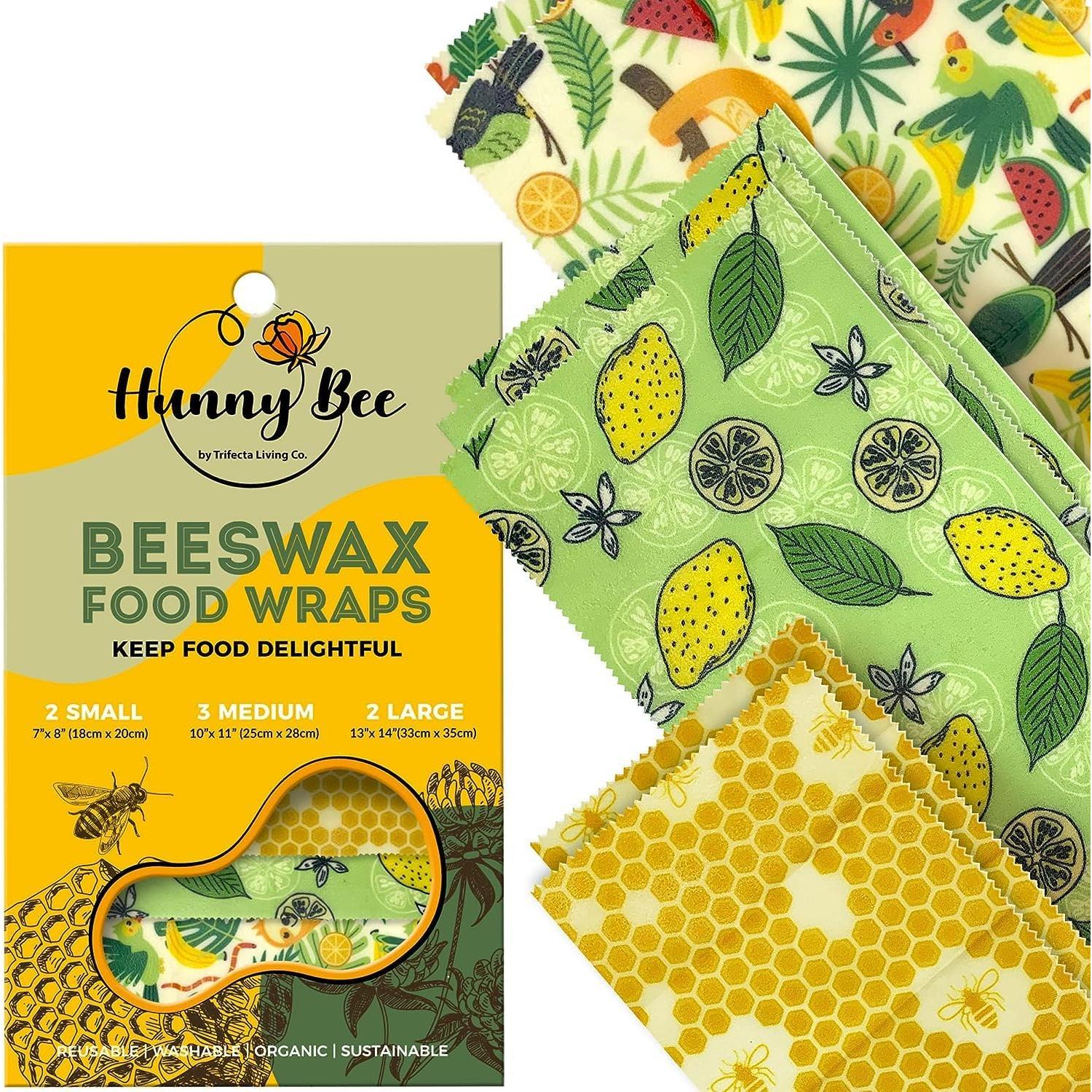 Envolturas de Cera de Abeja Trifecta Living Co. Set de 7