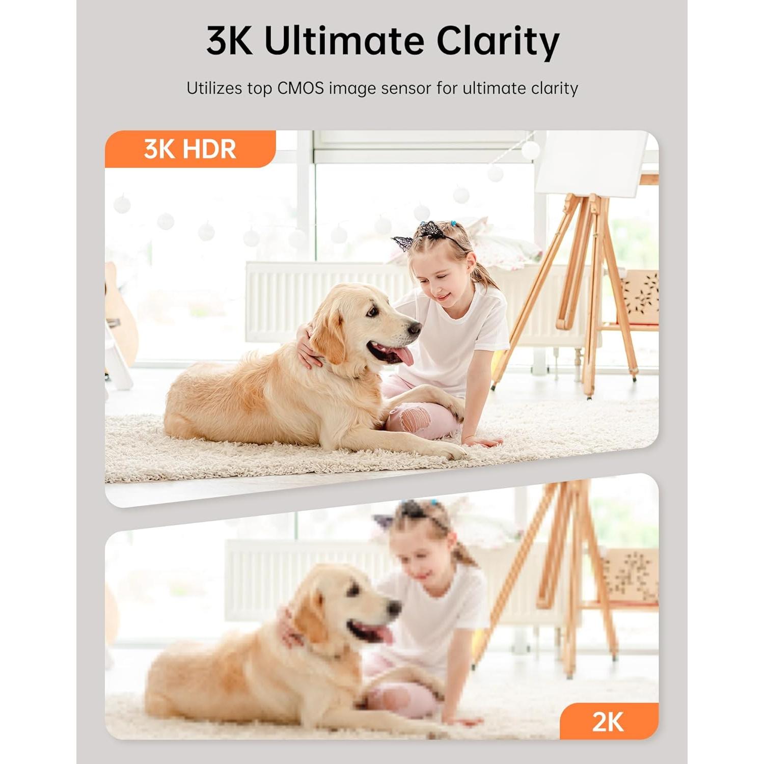 Cámara de Seguridad FOSCAM R5B-2 3K Pan Tilt con Audio