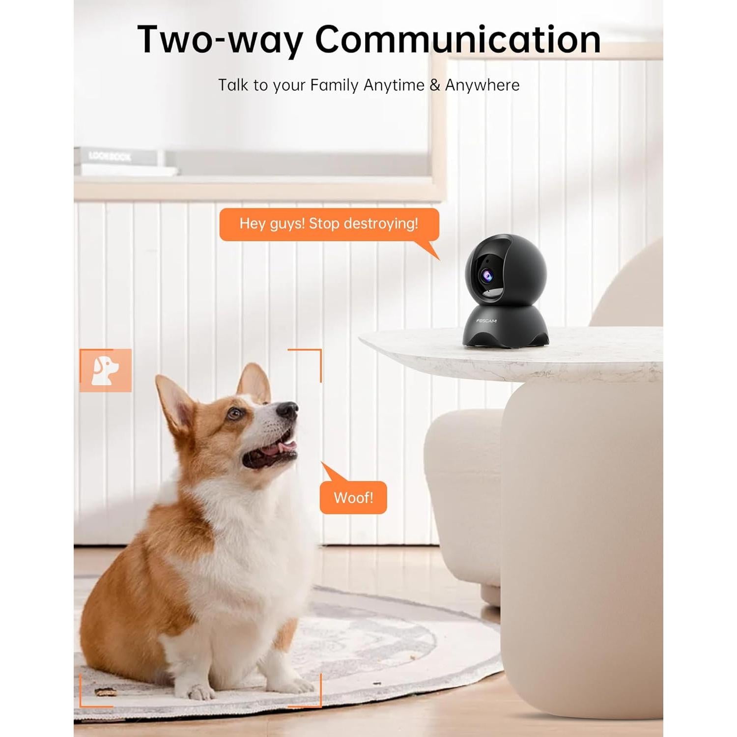 Cámara de Seguridad FOSCAM R5B-2 3K Pan Tilt con Audio