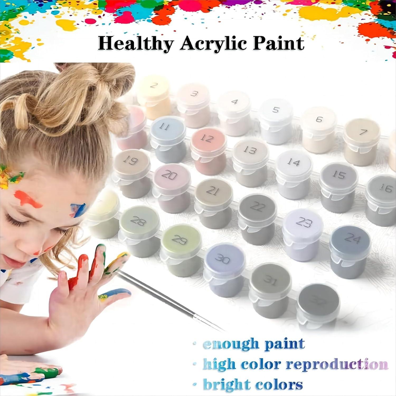 Pintura por Números HITO Adultos Flores 40.6x50.8 cm