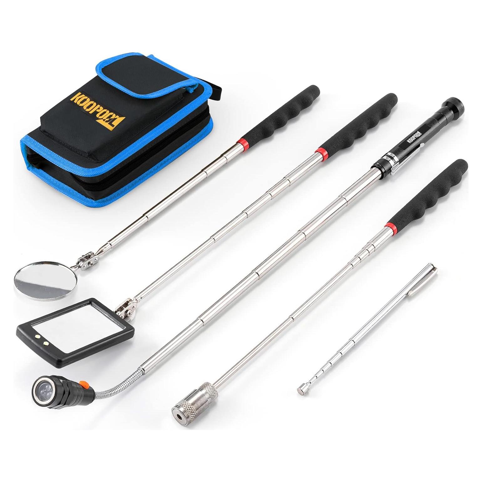 Juego de Herramientas Telescópicas KOOPOOL con Linterna LED