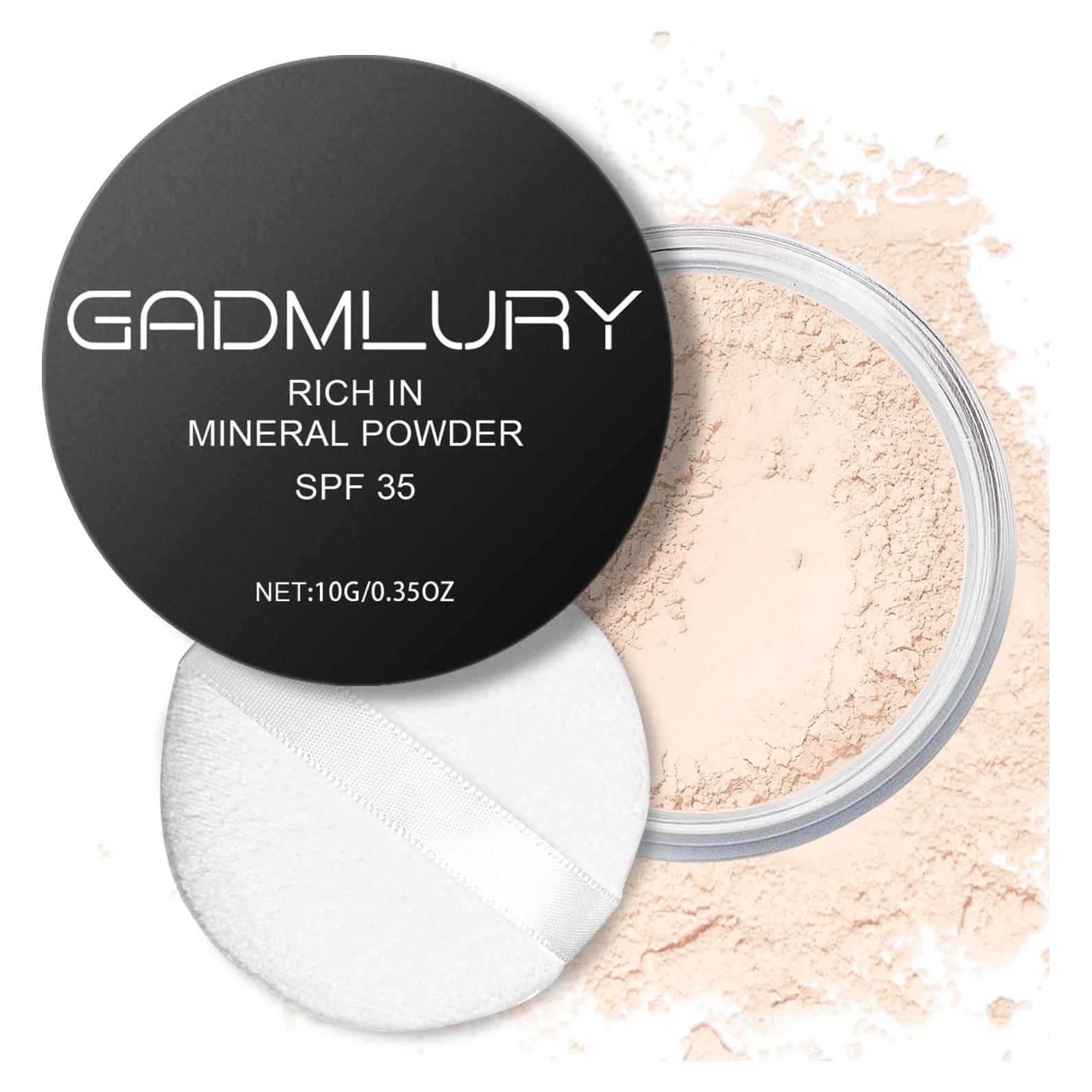 Polvo Mineral Fijador Gadmlury SPF 35 Translucido 32g