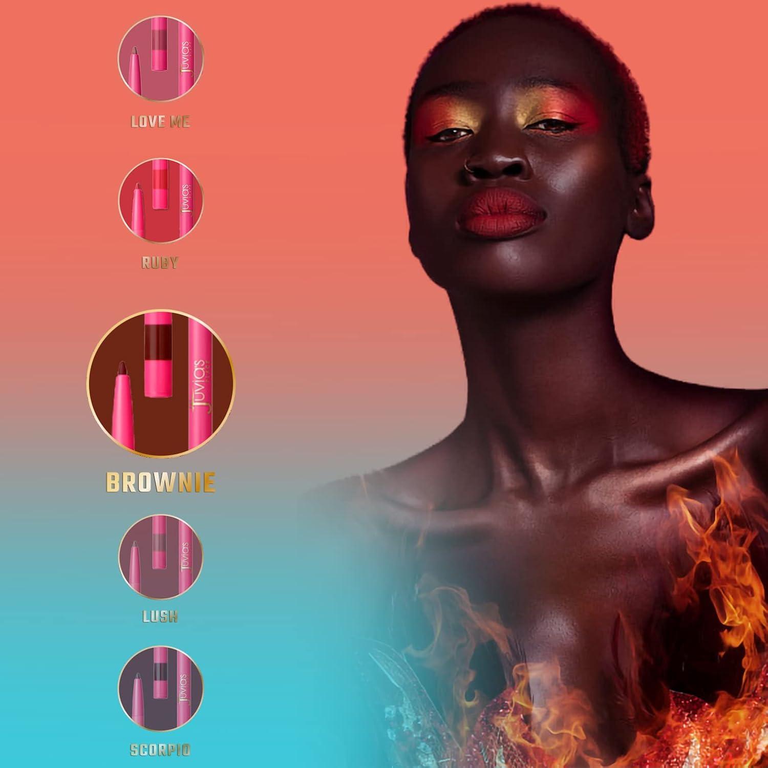 Lápiz Labial Juvia's Place Luxe Brownie - Mate Larga Duración