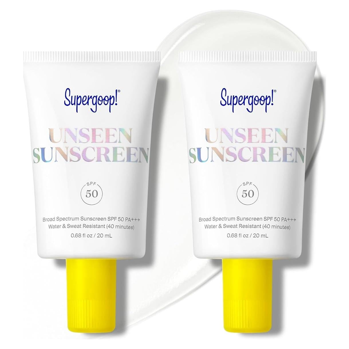 Protector Solar Invisible Supergoop! SPF 50 - 20 ml x 2