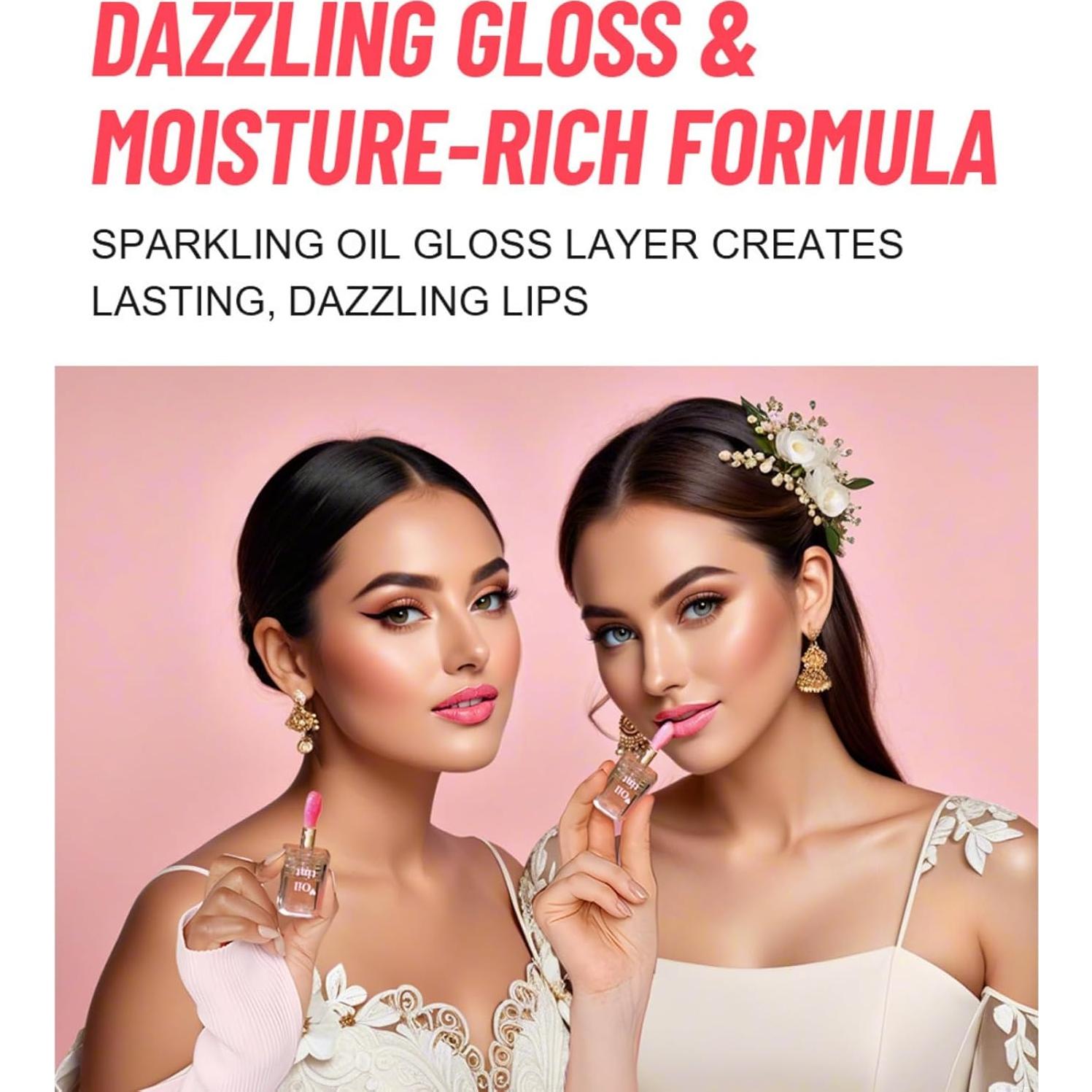 Aceite de Labios HUDABABY Transparente Cambiante 40g - Hidratante