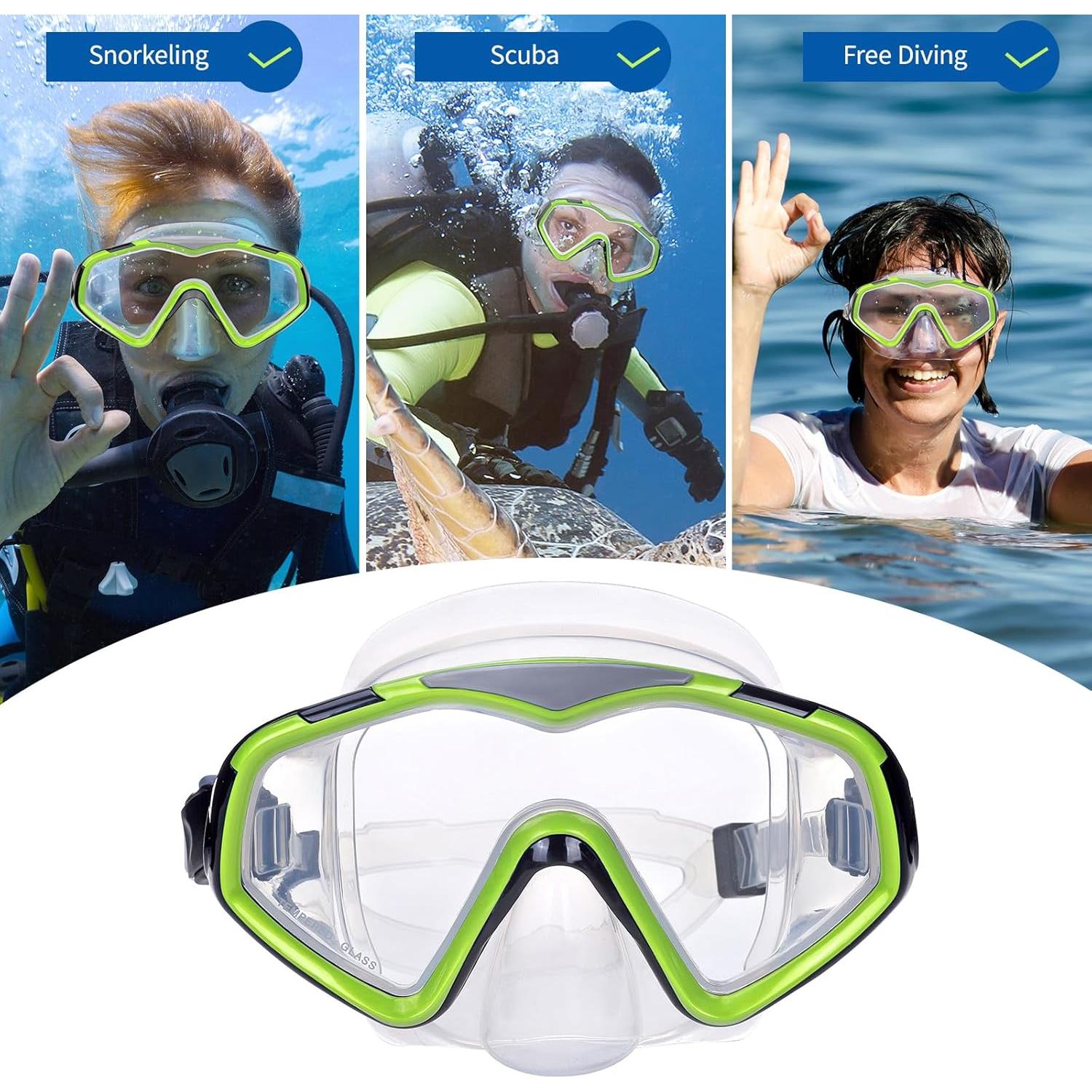 Máscara de Buceo iGym Snorkel, Lente Ultra Clara, Ajustable