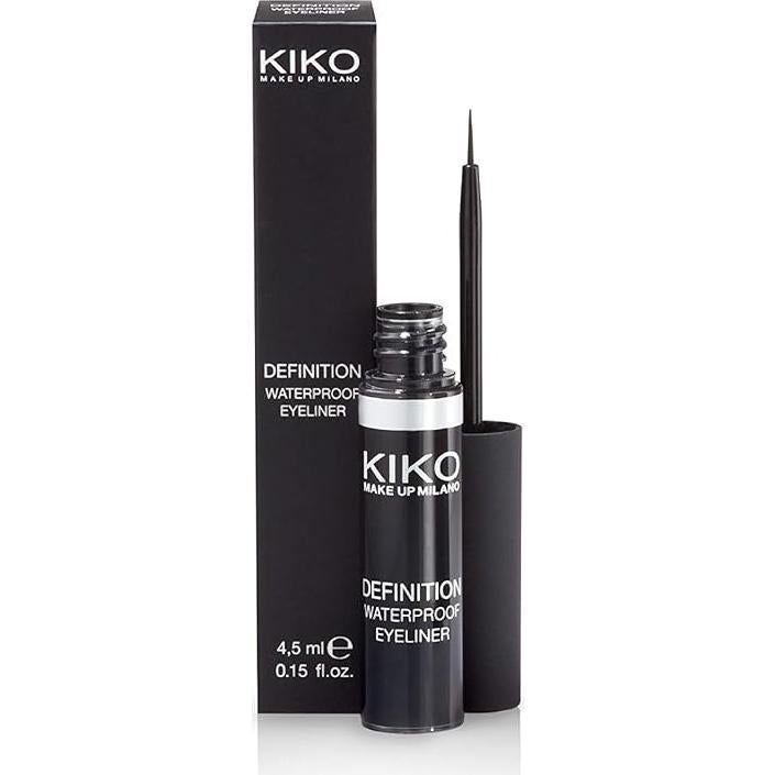 Delineador Líquido Kiko Milano Negro Intenso 2.5ml Resistente al Agua