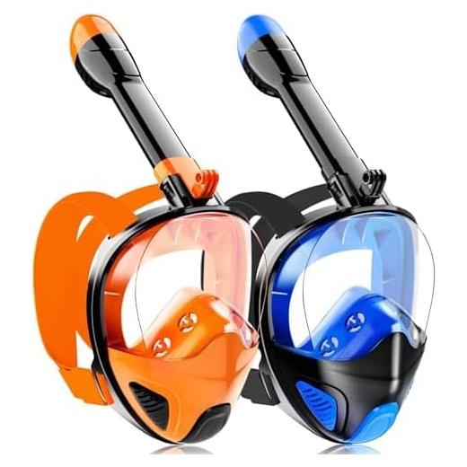Máscara de Snorkel Ezire Cara Completa 180° Antivaho Unisex