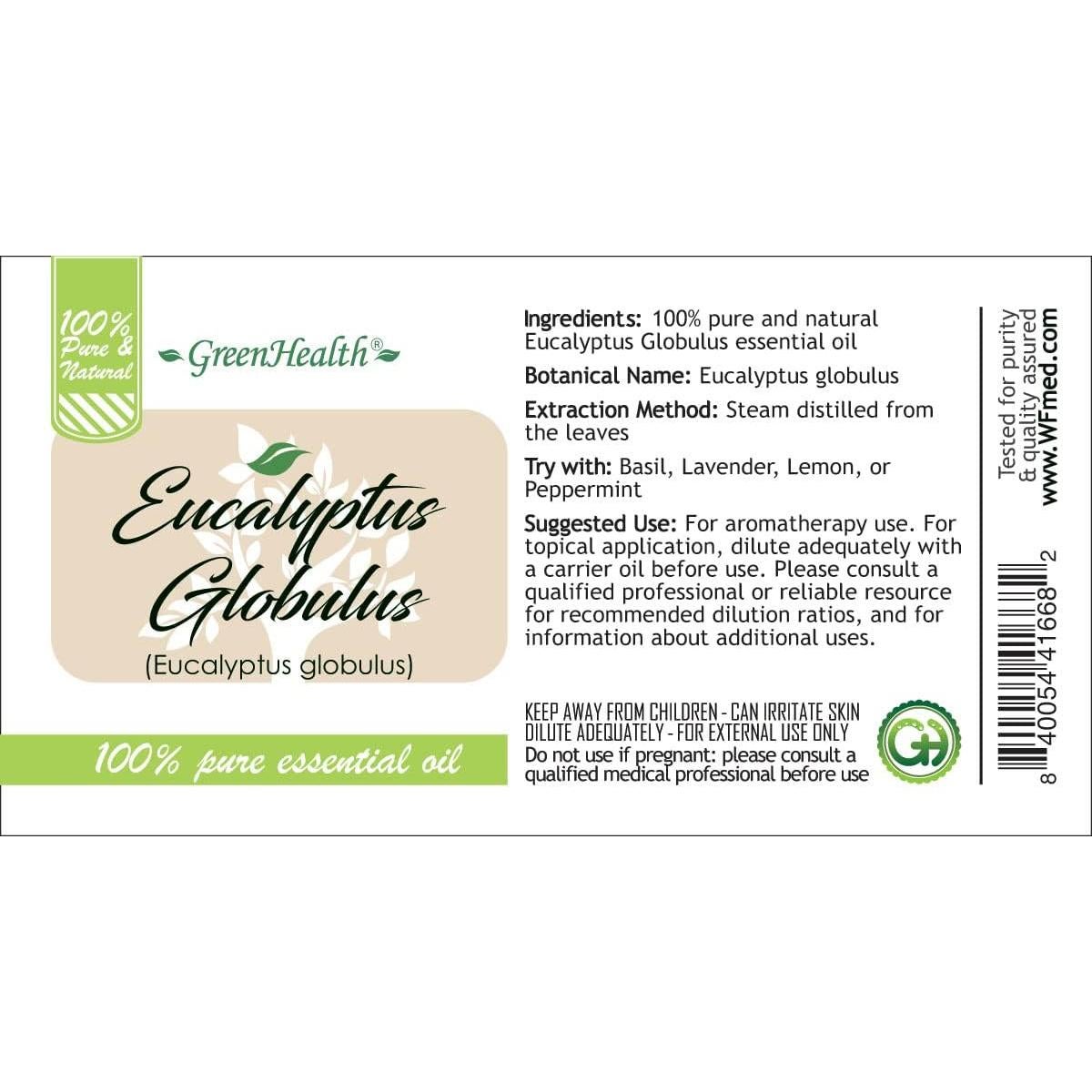 Aceite Esencial de Eucalipto Globulus GreenHealth 473 ml