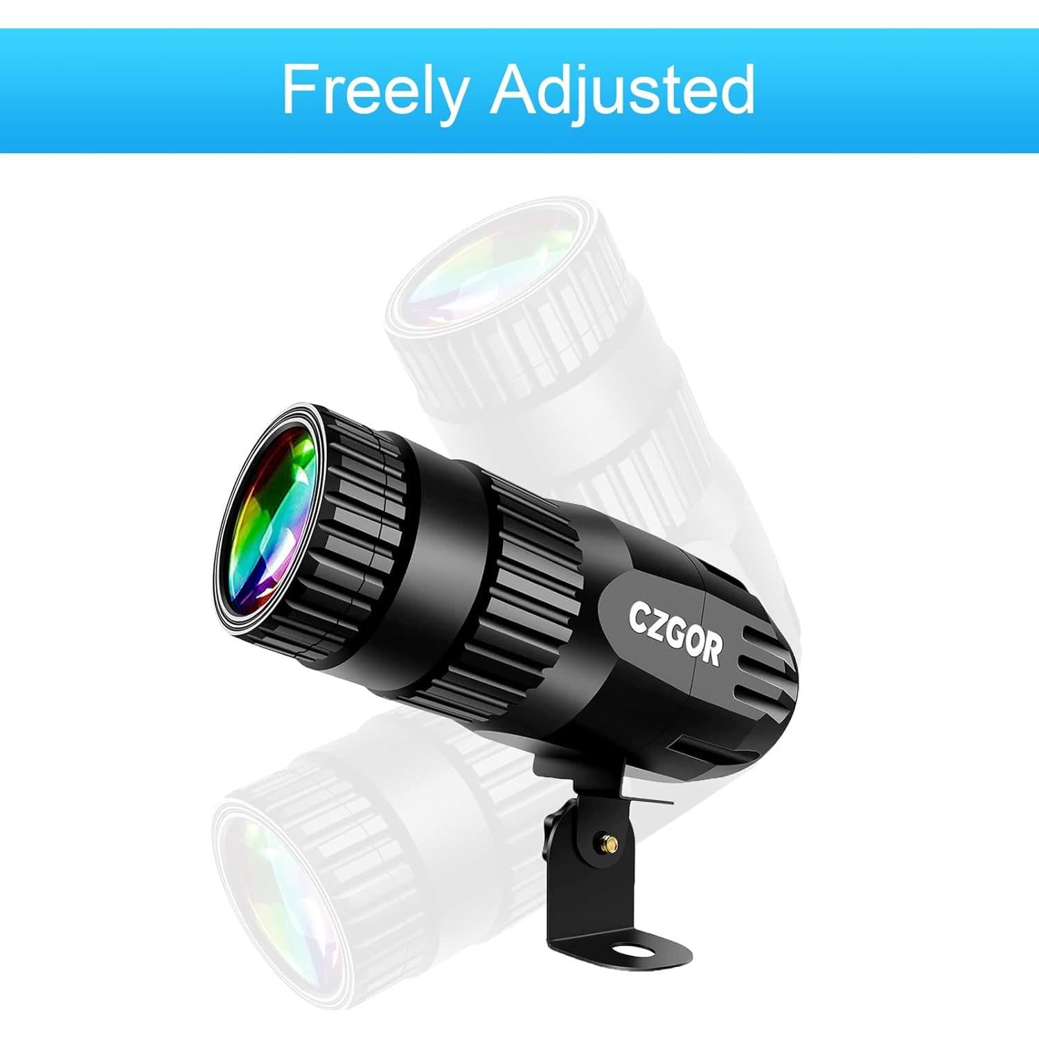 Paquete de 3 luces LED Czgor 15W RGBW para fiestas