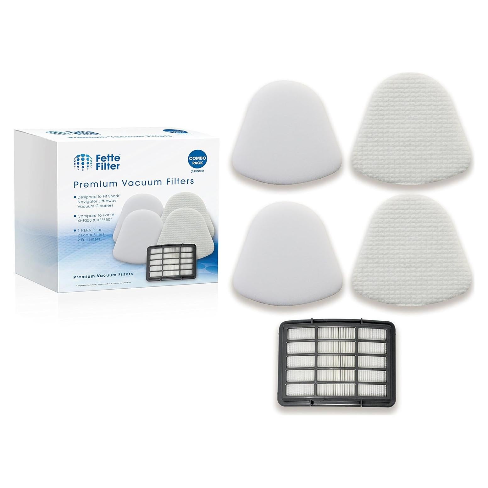 Filtros para Aspiradora Shark Navigator Fette Filter 5 Piezas