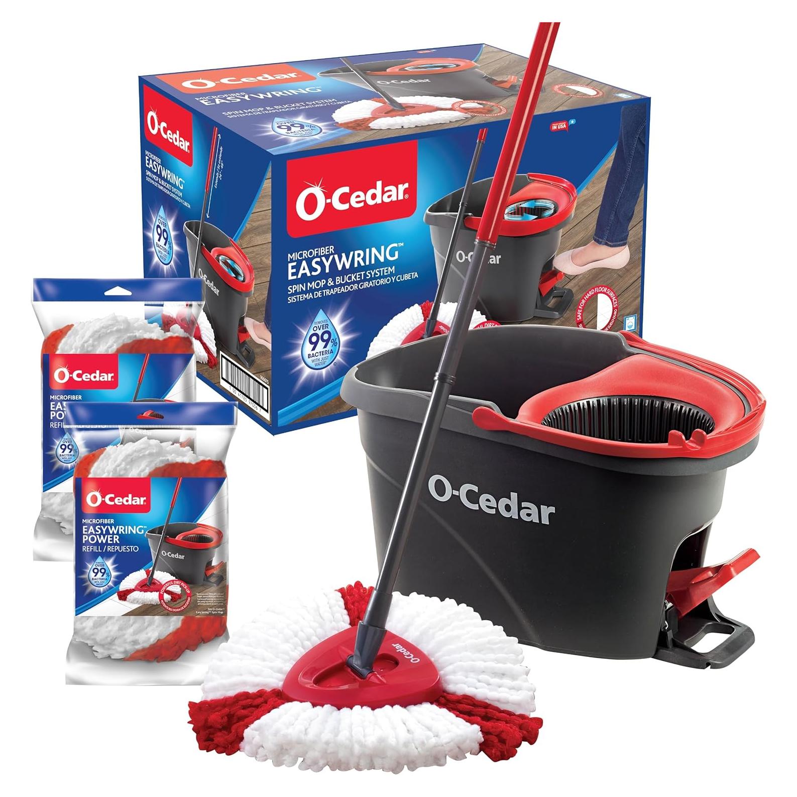 Mopa giratoria O-Cedar EasyWring con cubo y 2 recargas