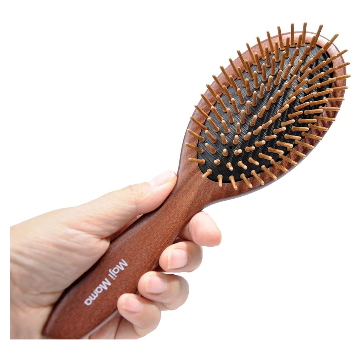 Cepillo de Pelo Ovalado Maji Mama de Madera y Bambú 24cm