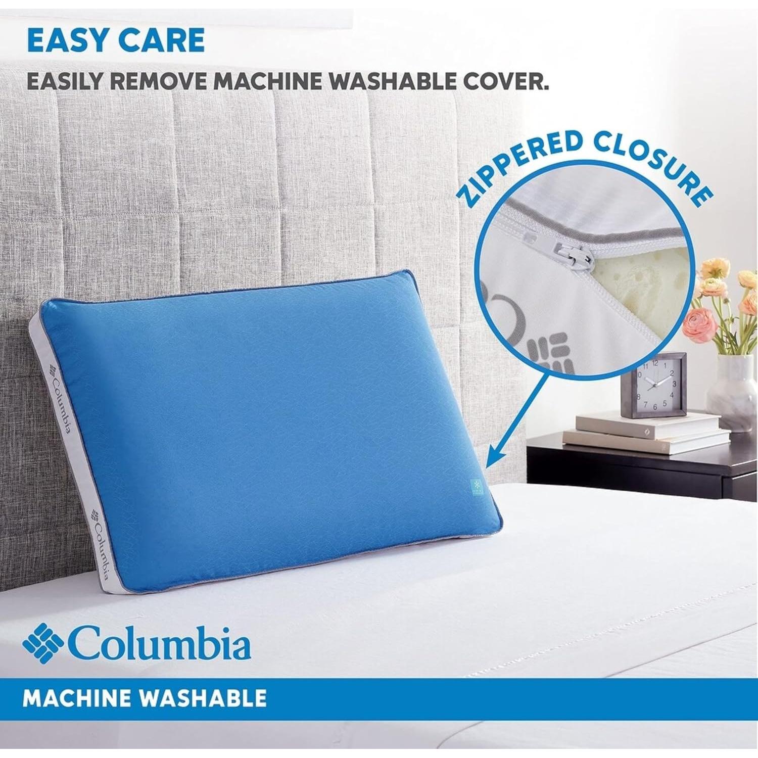 Almohada King Columbia Espuma Viscoelástica con Gel Refrigerante