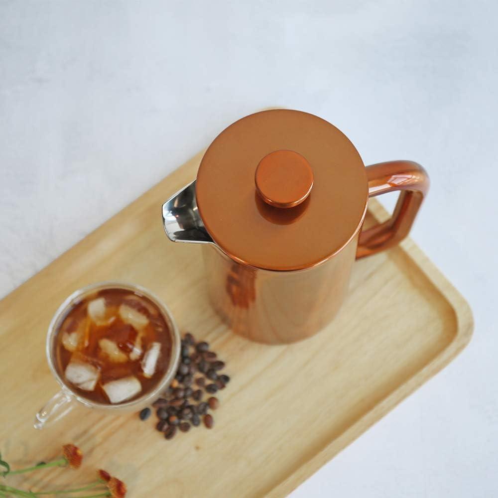 Prensa Francesa de Café Highwin 1L Acero Inoxidable Doble Pared