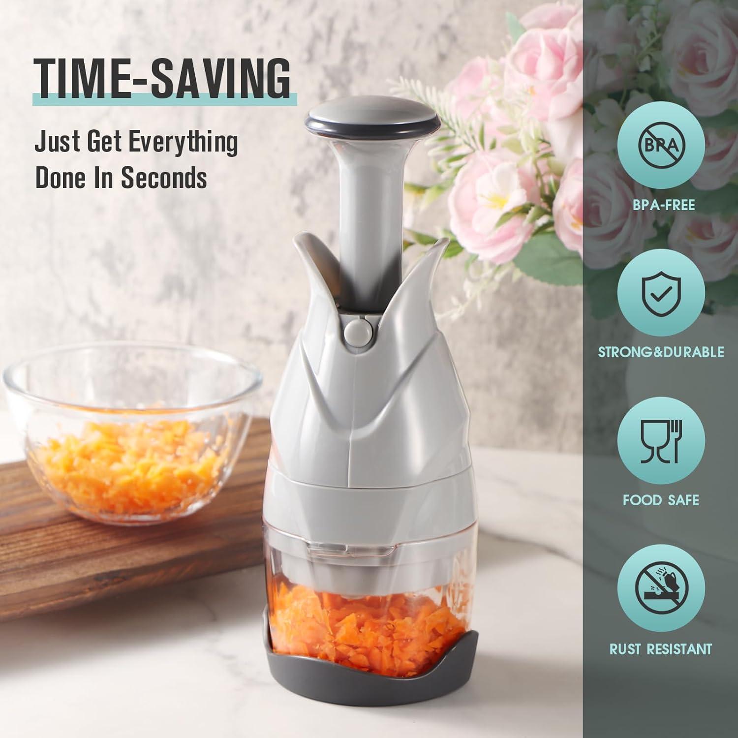 Picador de Verduras CherHome CHER-CUTTER con Cuchilla de Acero Inoxidable