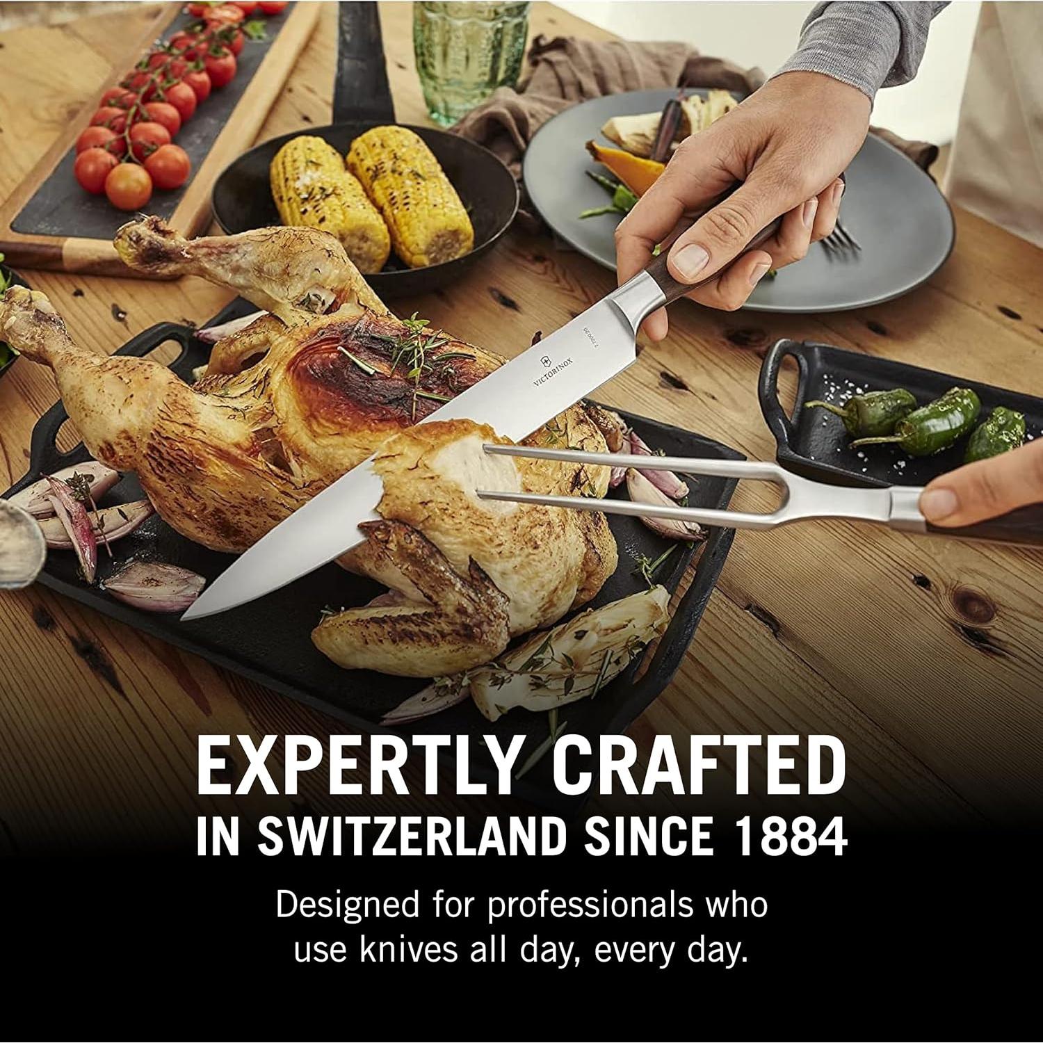 Cuchillo de Rebanar Forjado 20 cm Victorinox Acero Inoxidable