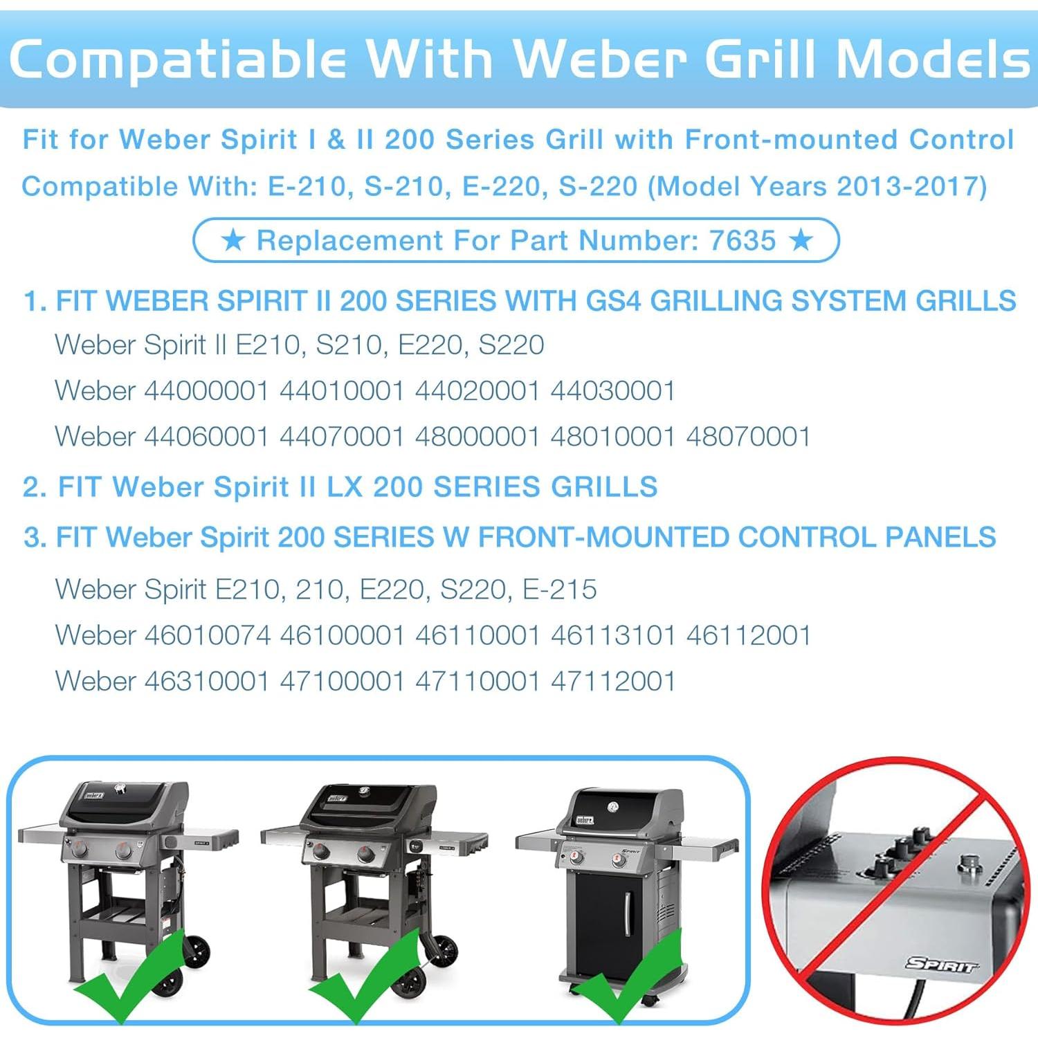 Barras Flavorizer Weber 7635 Acero Inoxidable 38.86 cm
