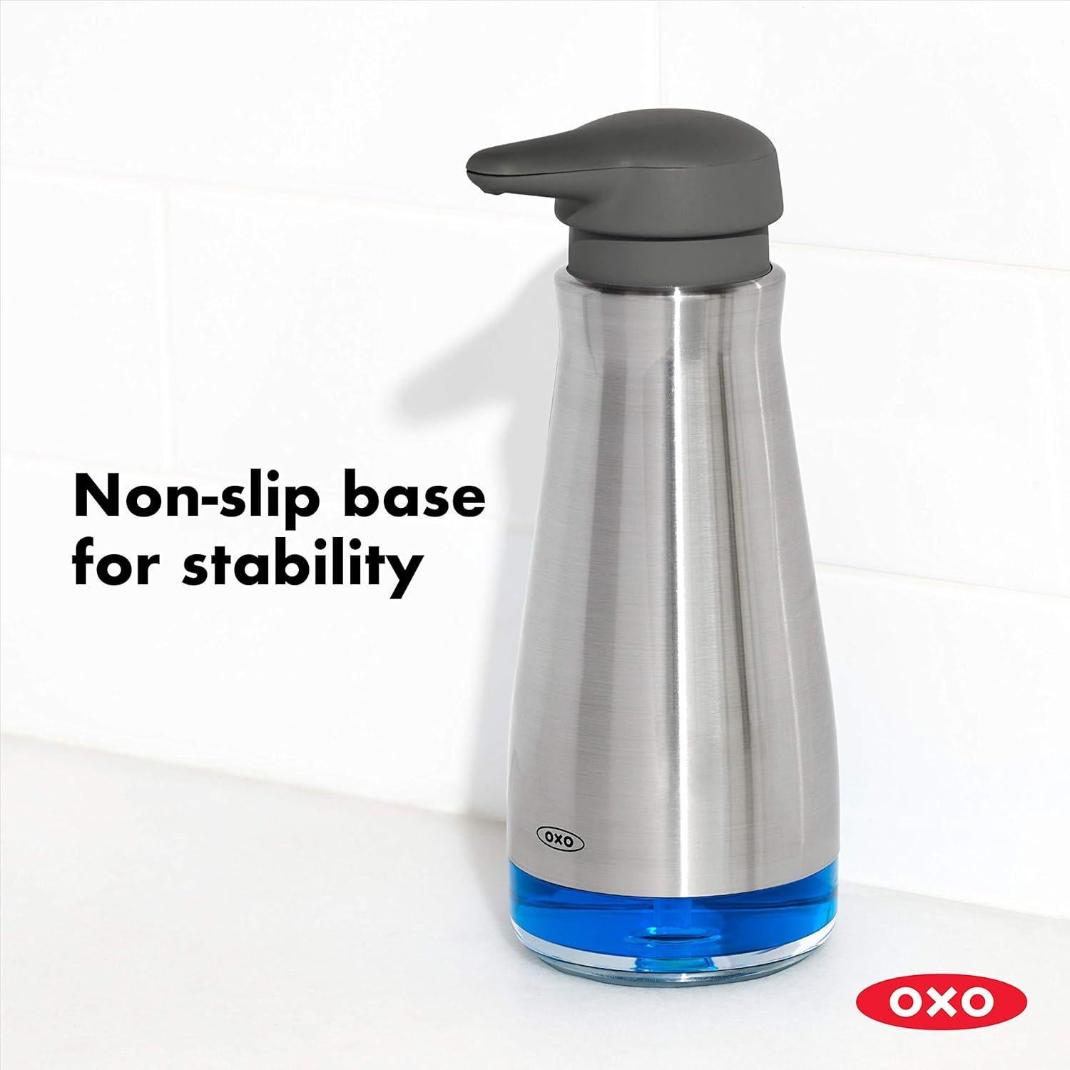 Dispensador de Jabón OXO Good Grips 355 ml + Cepillo para Platos