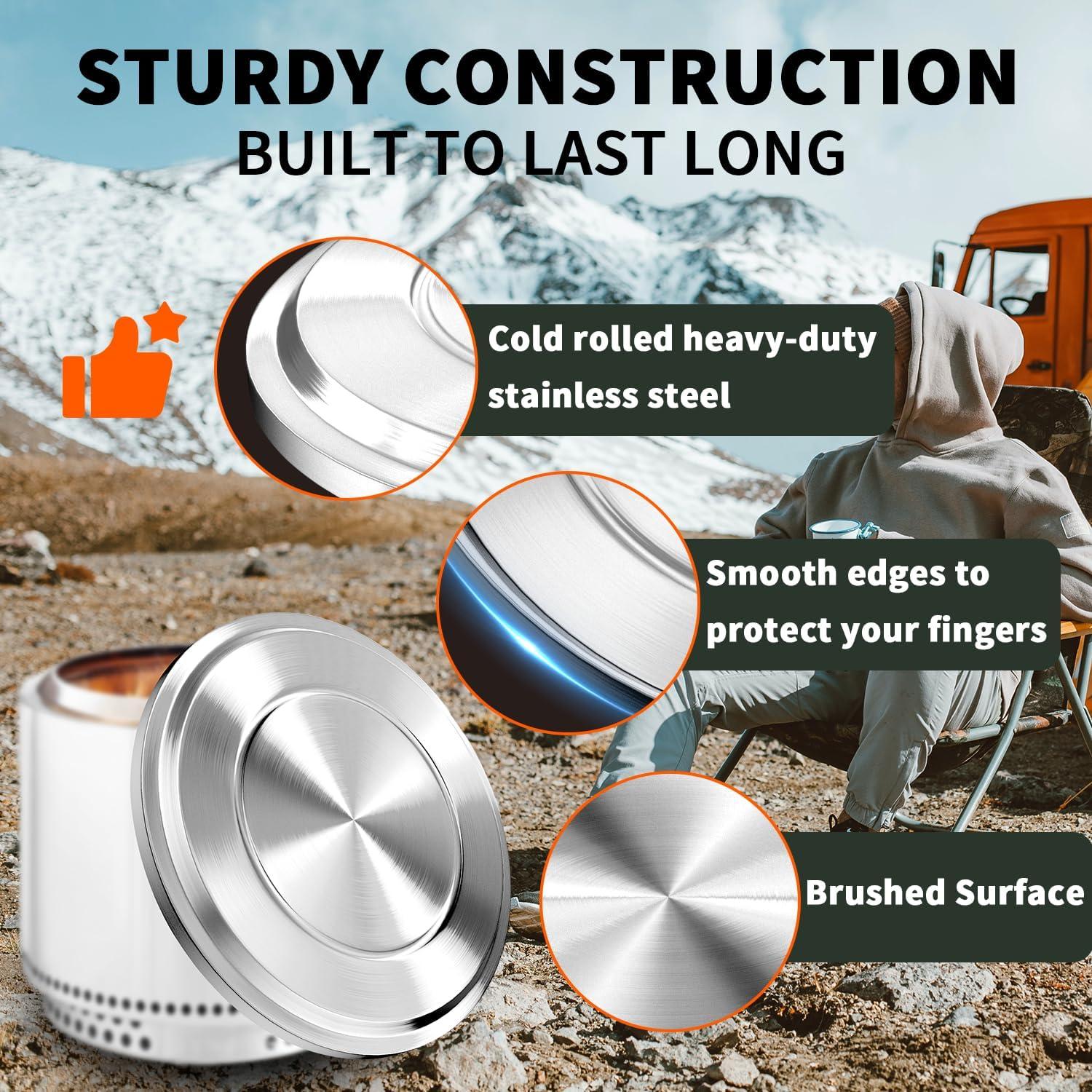 Tapa de Acero Inoxidable Pariplus para Solo Stove Bonfire 50.17 cm