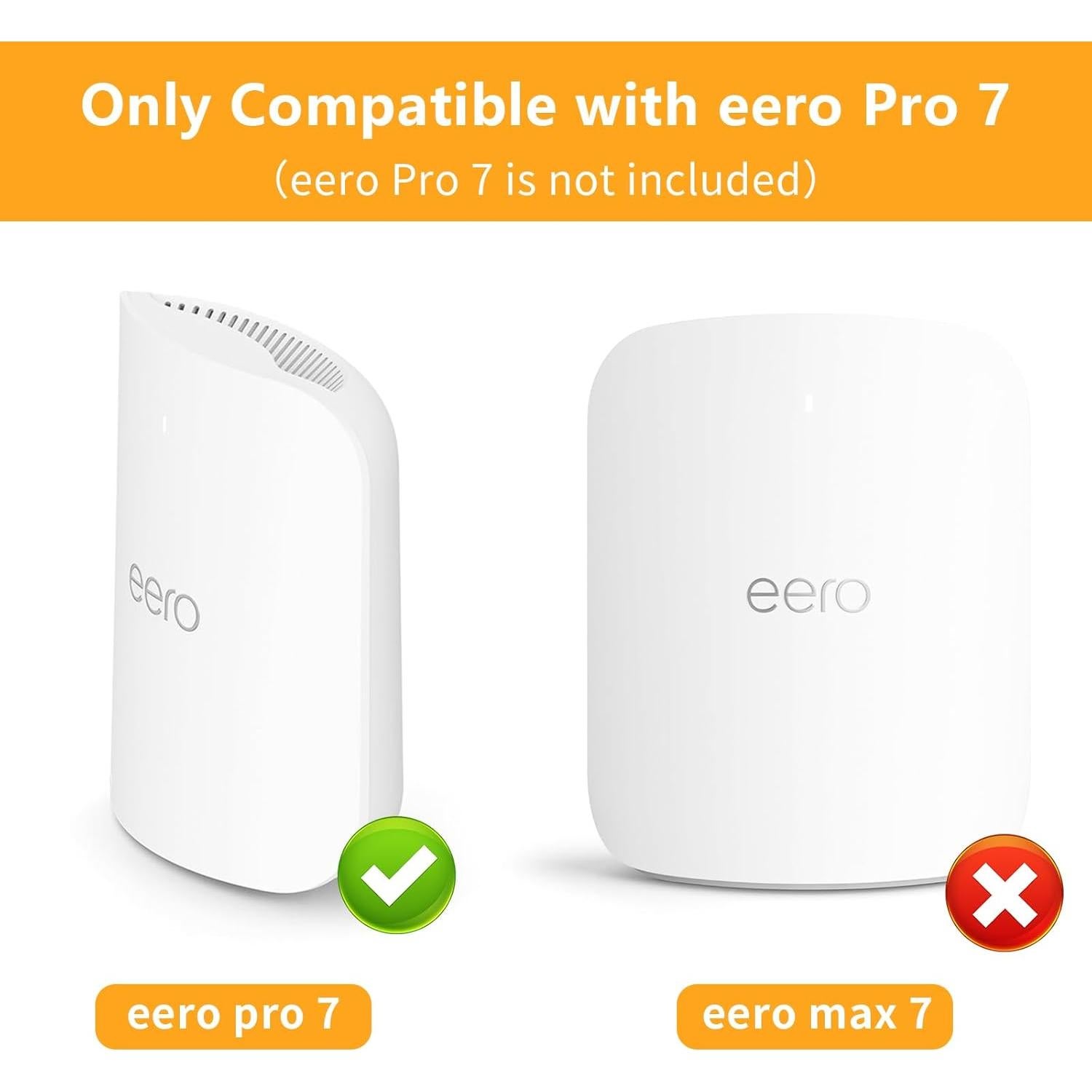 Soporte de Pared para Router eero Pro 7 - Plástico ABS Blanco