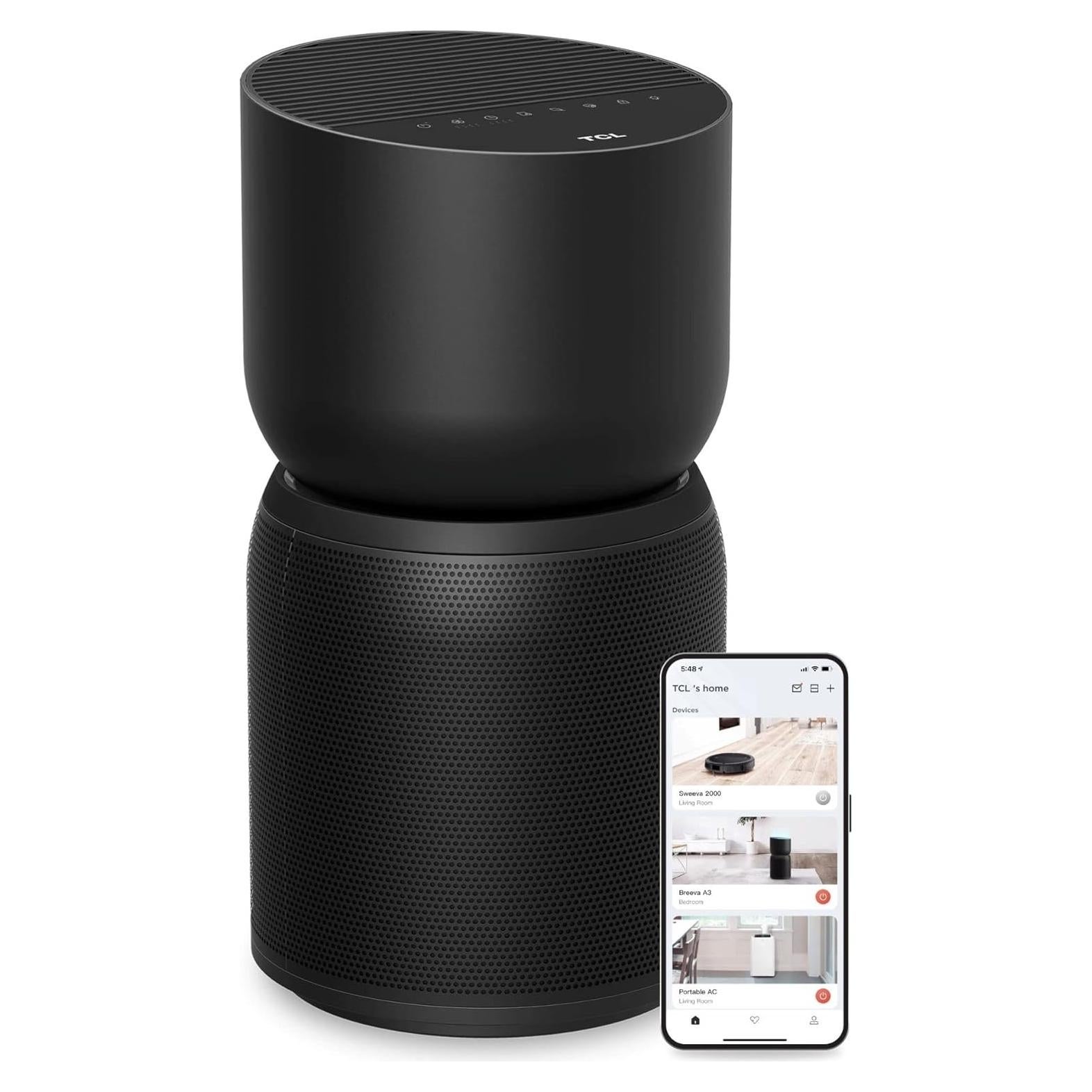 Purificador de Aire TCL Breeva A3 H13 5 Etapas Control App Voz