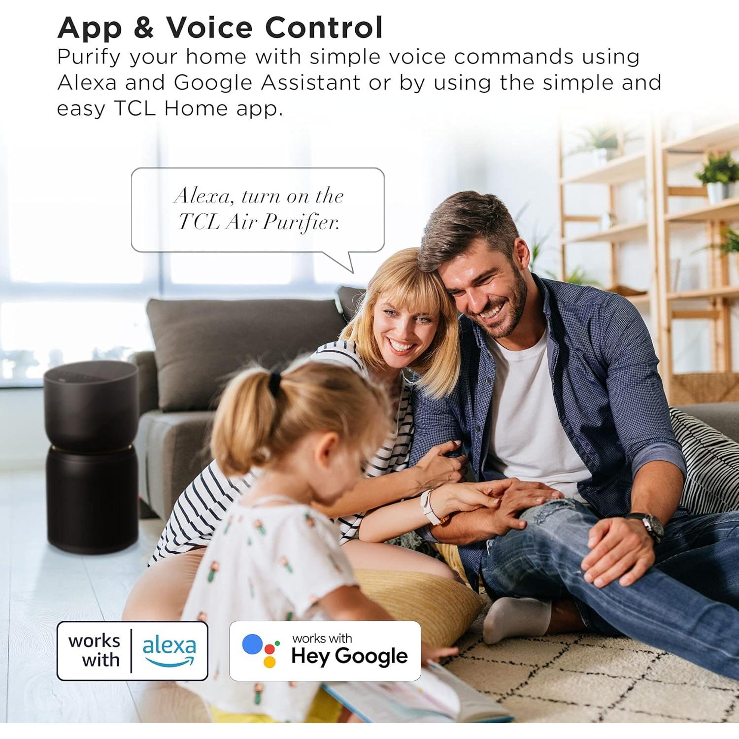 Purificador de Aire TCL Breeva A3 H13 5 Etapas Control App Voz
