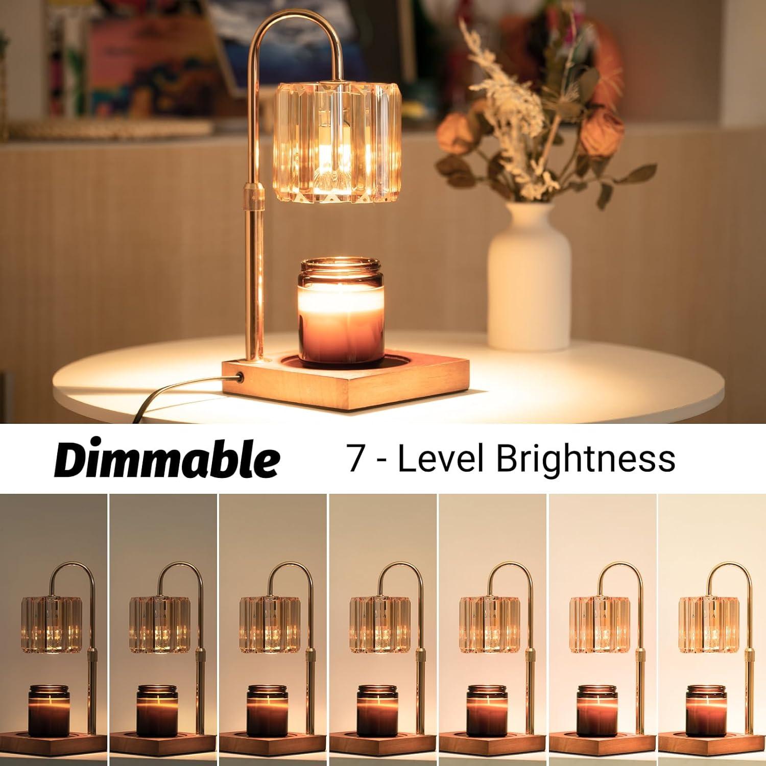 Lámpara Calentadora de Velas Yuichoy Ámbar 50W Regulable