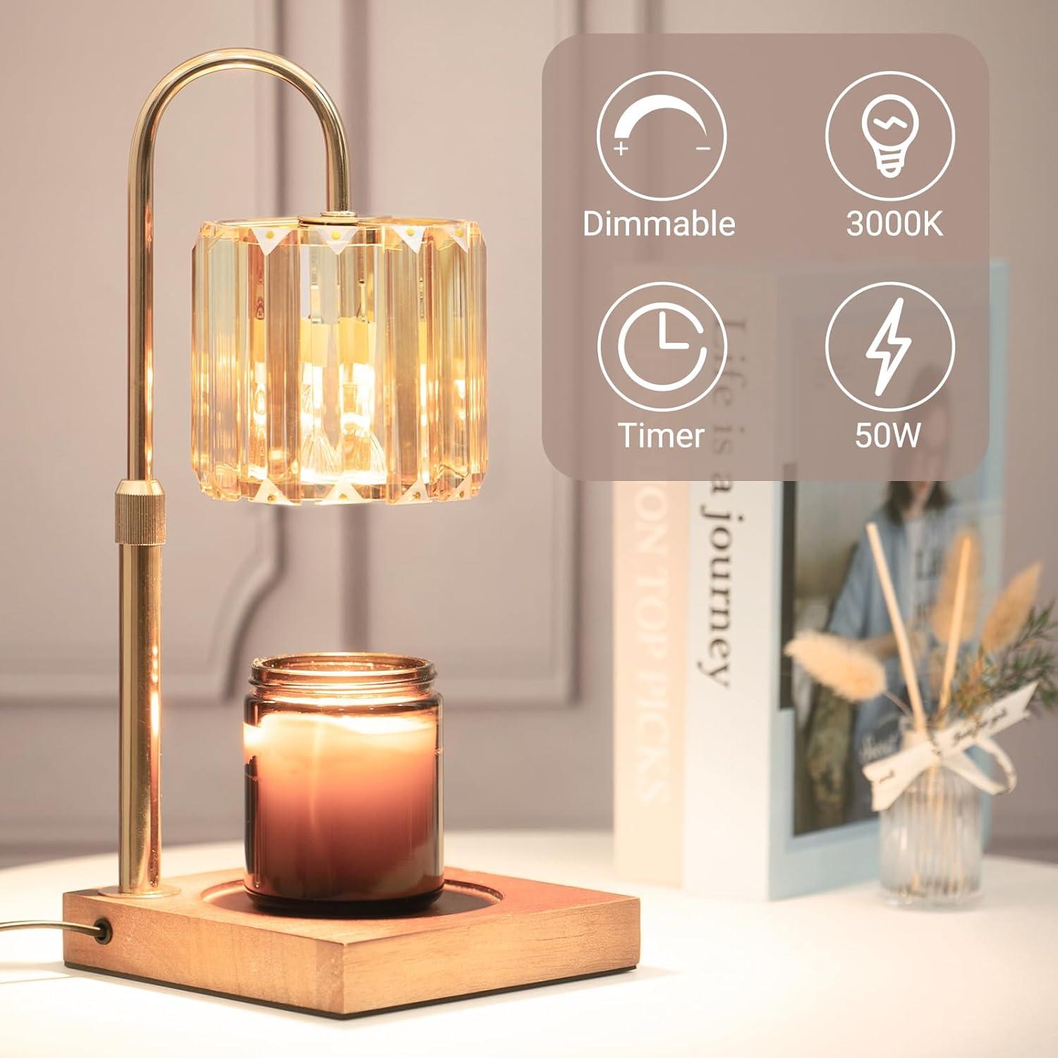 Lámpara Calentadora de Velas Yuichoy Ámbar 50W Regulable