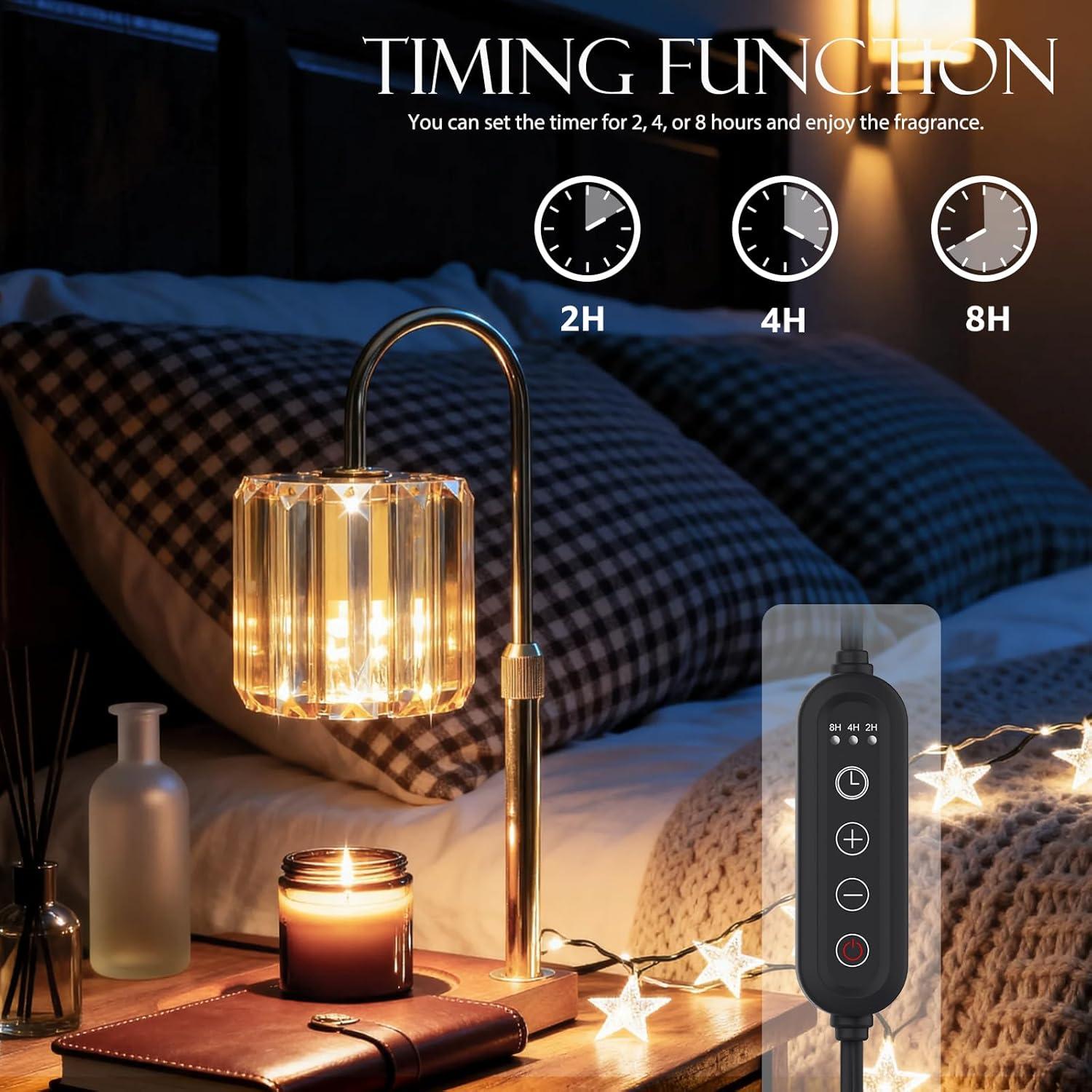 Lámpara Calentadora de Velas Yuichoy Ámbar 50W Regulable