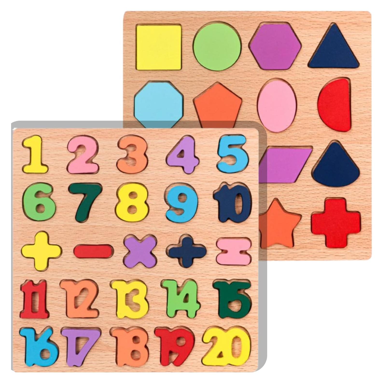 Rompecabezas de Números y Formas GoPuzzle - Aprendizaje 3+