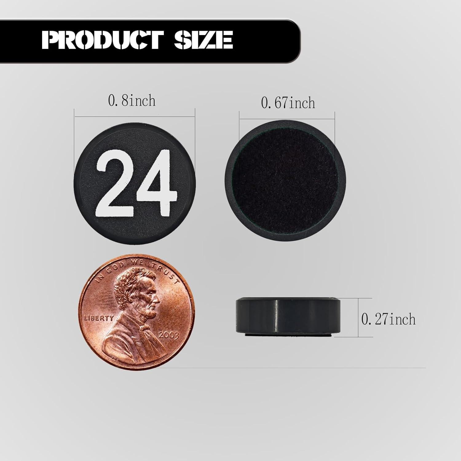 Imanes Magnéticos Numéricos 1-50 Magrooyar, 50 Piezas 2 cm