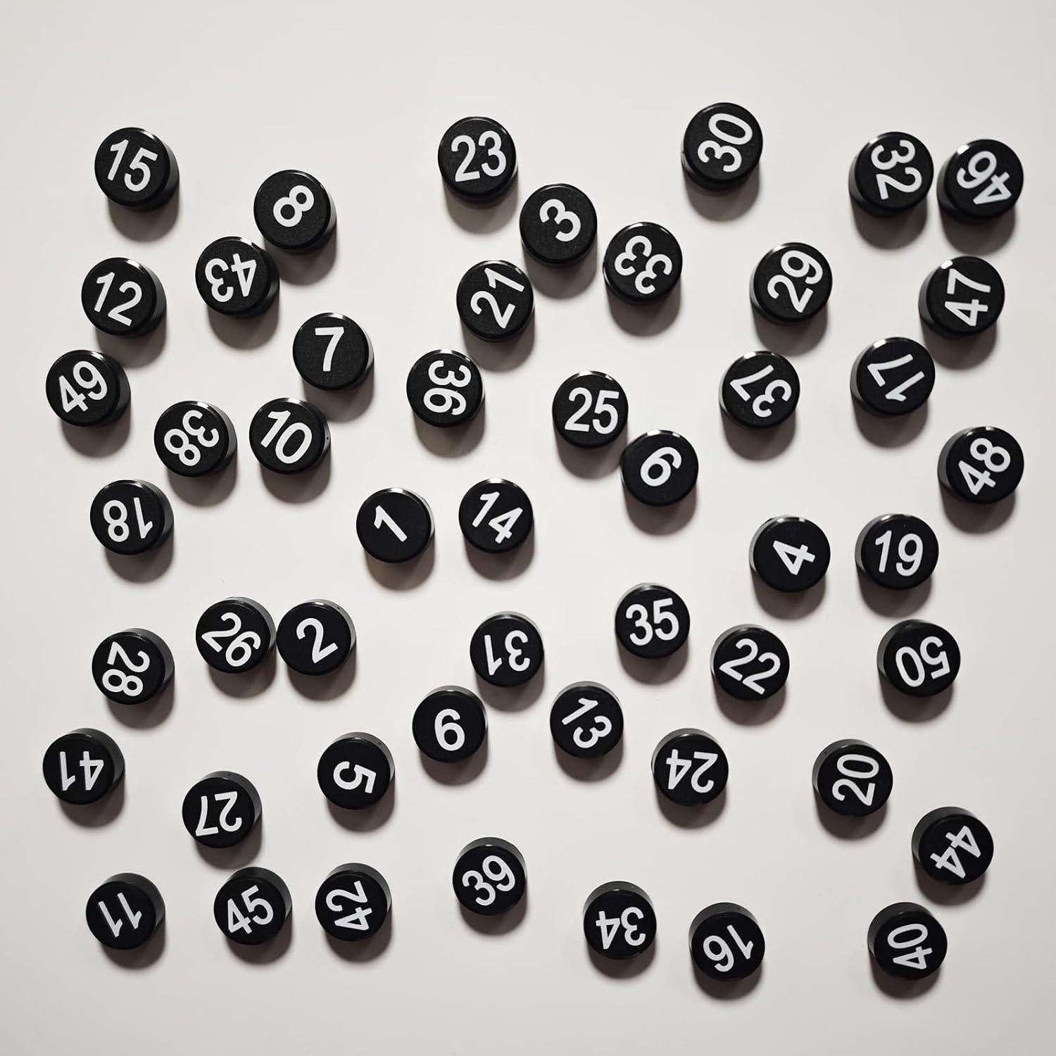 Imanes Magnéticos Numéricos 1-50 Magrooyar, 50 Piezas 2 cm