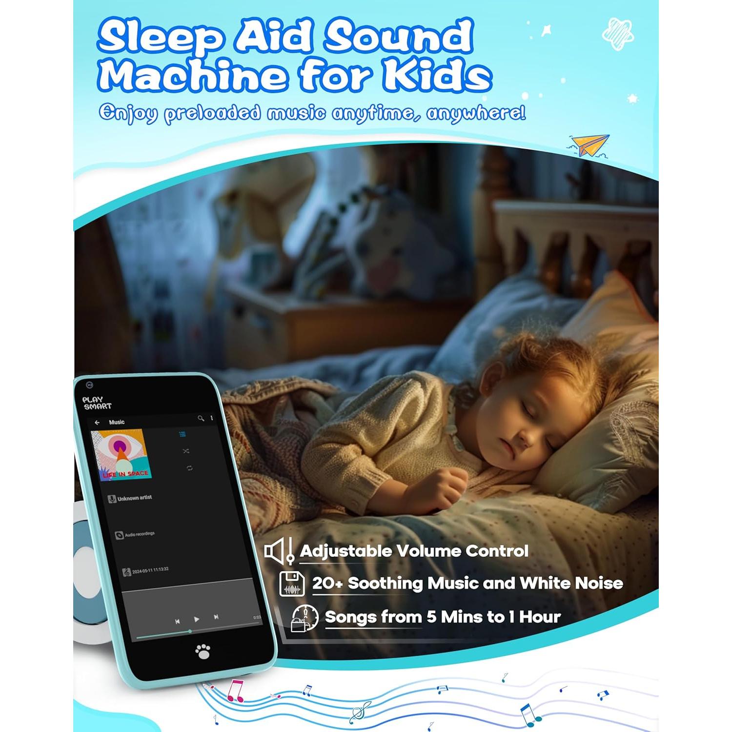 MOMILLA Kids Toys Smart Phone, 3.97" Touchscreen, Birthday Gifts for Kids, 16GB Toddler Learning Cell Phone with Games, Boys Girls Toys for Age 3 4 5 6 7 8 9 Year Old（Front Camera Only