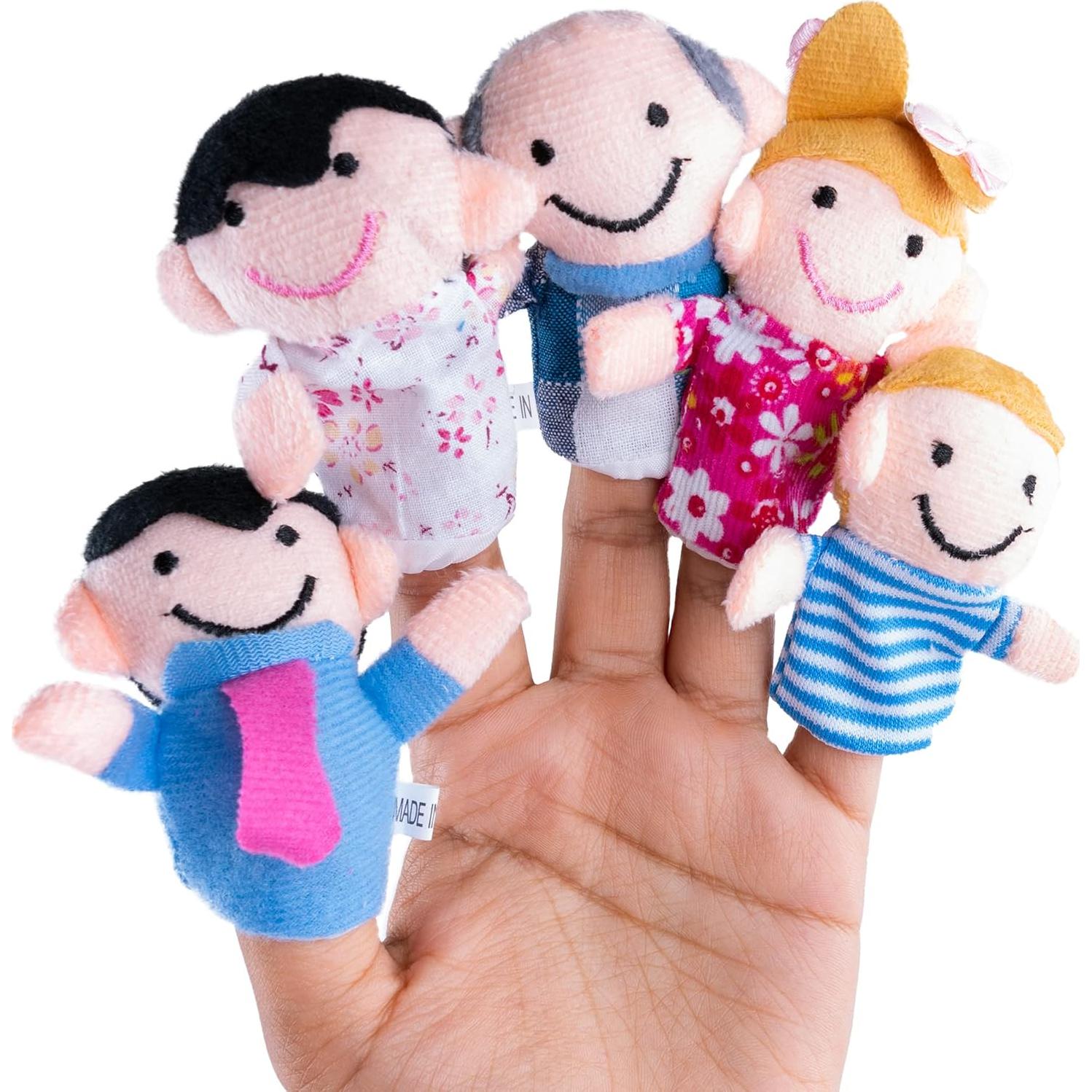 Títeres de Dedo Super Z Outlet - Familia 1 - 6 Piezas