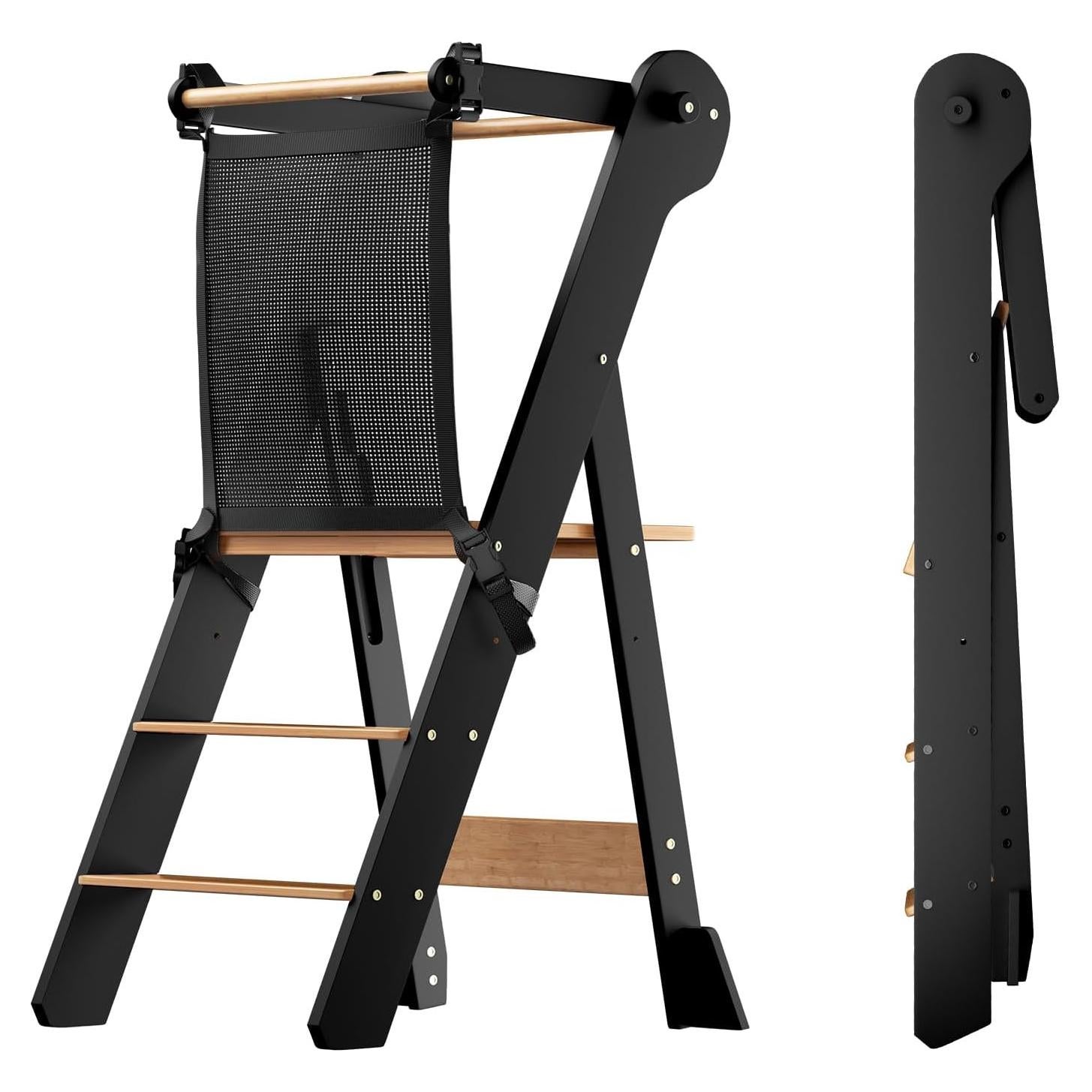 Torre de Aprendizaje Plegable COSYLAND - Taburete Ajustable para Niños