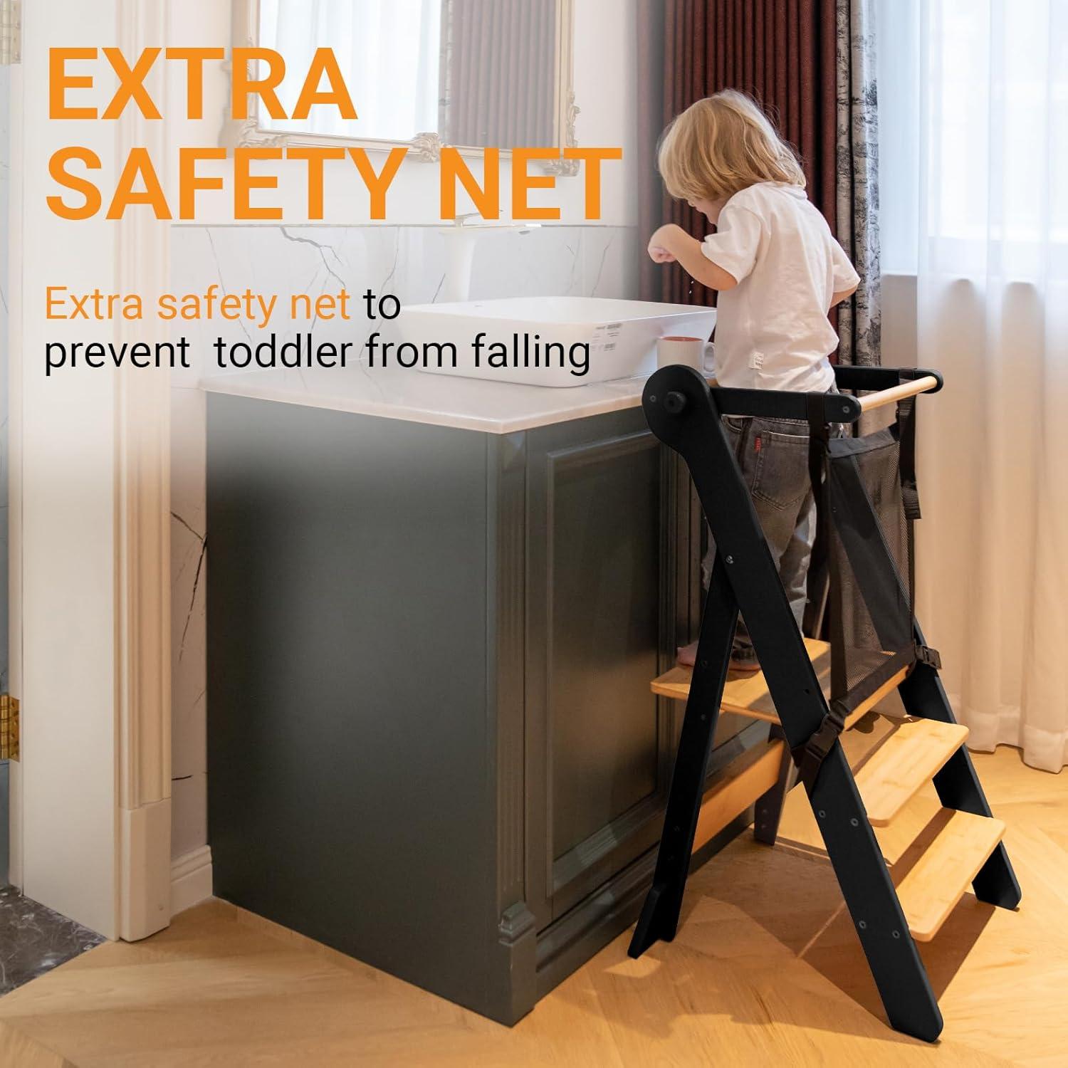 Torre de Aprendizaje Plegable COSYLAND - Taburete Ajustable para Niños