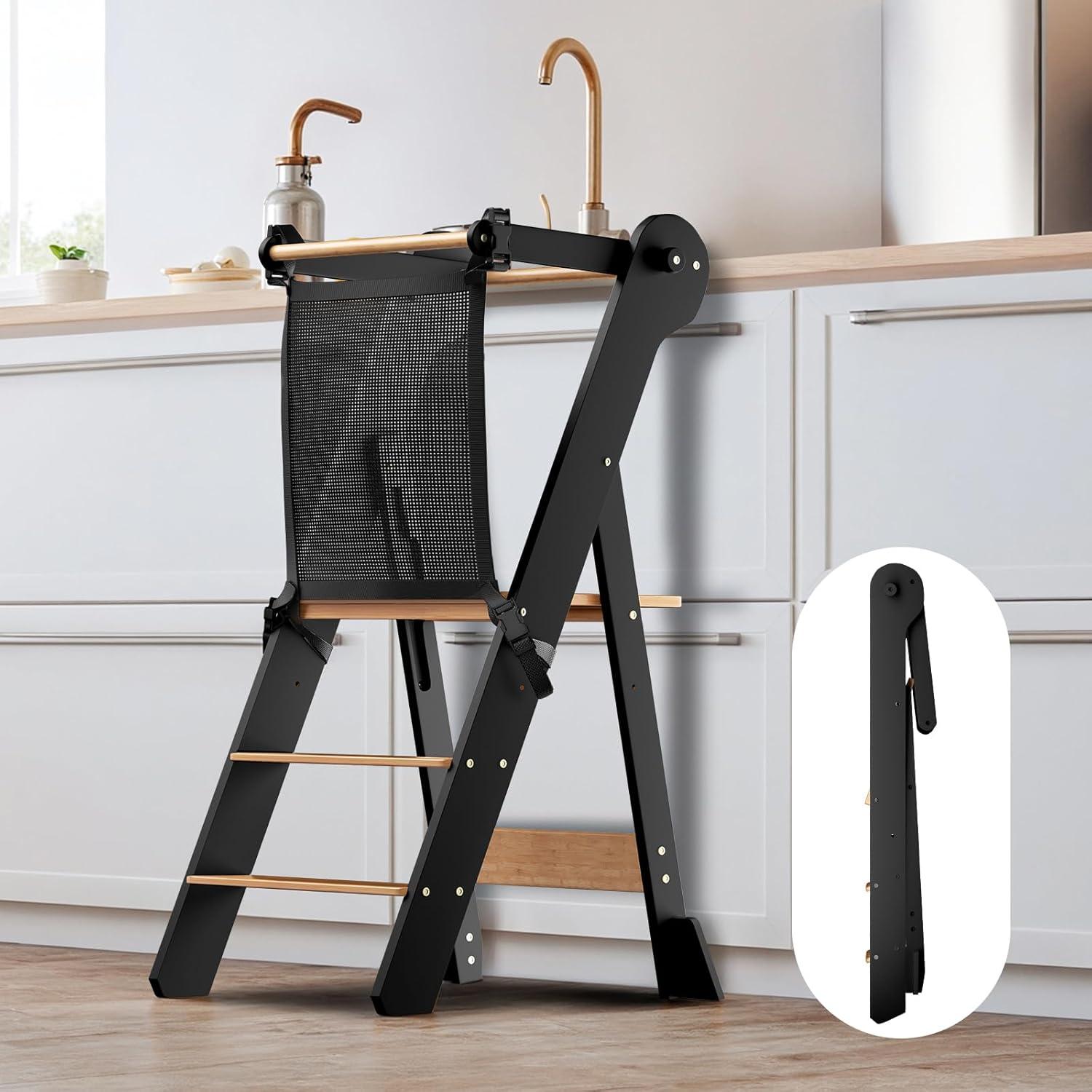 Torre de Aprendizaje Plegable COSYLAND - Taburete Ajustable para Niños