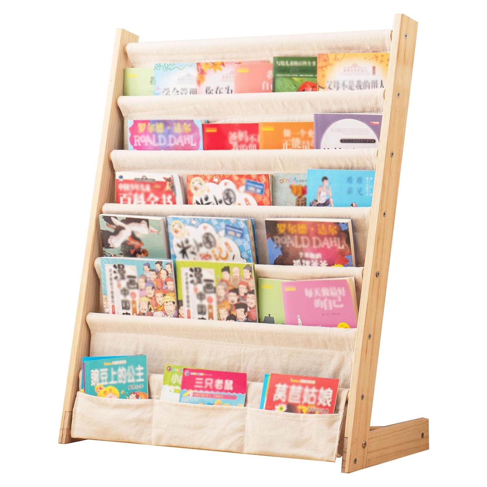 Estantería de Madera para Niños ChubanCraft 6 Niveles 62.5x30x79cm