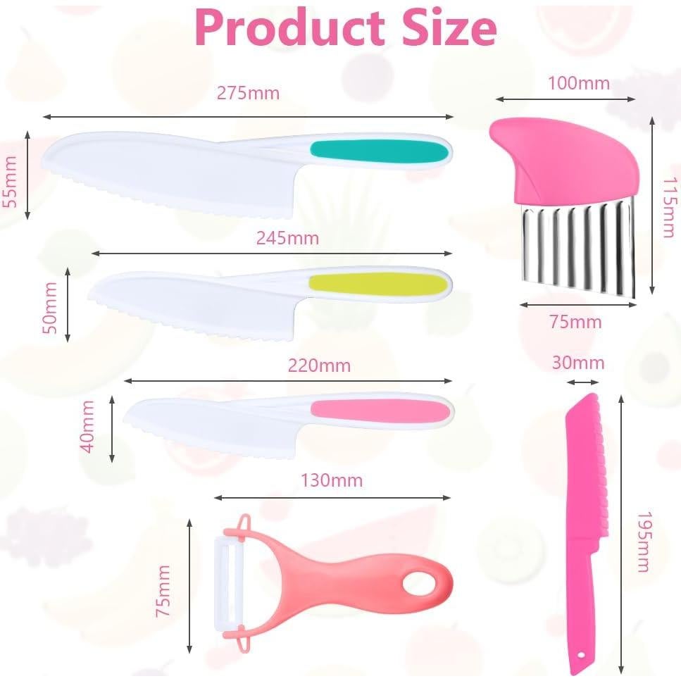 Set de Herramientas de Cocina Montessori HOTUT 6 Piezas Niños