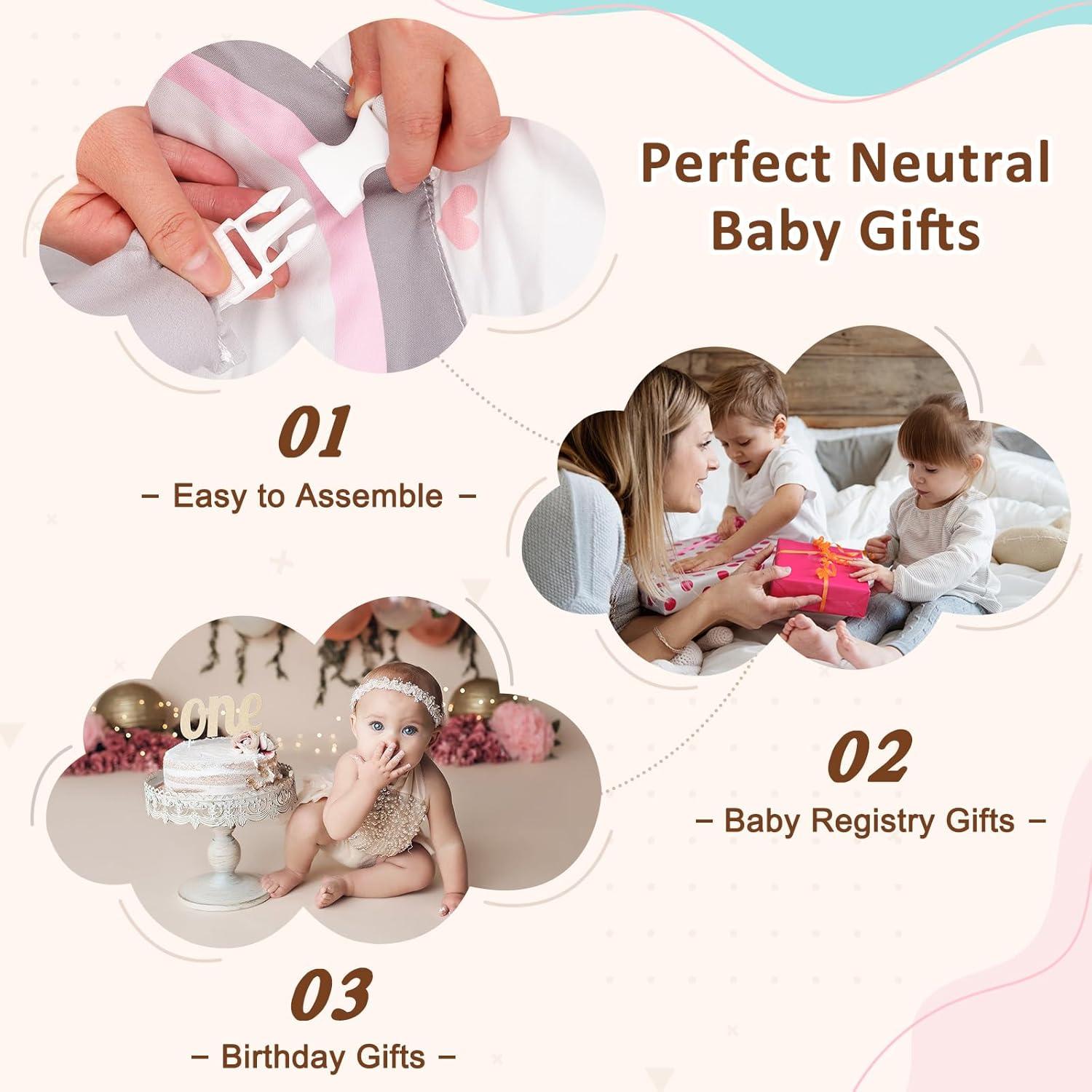 Gimnasio de Juego para Bebés Foryoomi Koala Gris 7 Juguetes