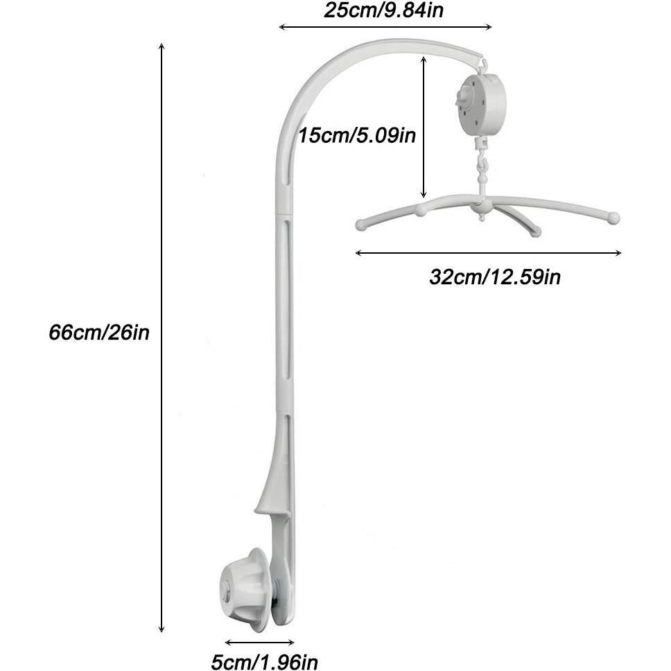 Móvil de Cuna AFUNTA 66 cm con Caja de Música Ajustable