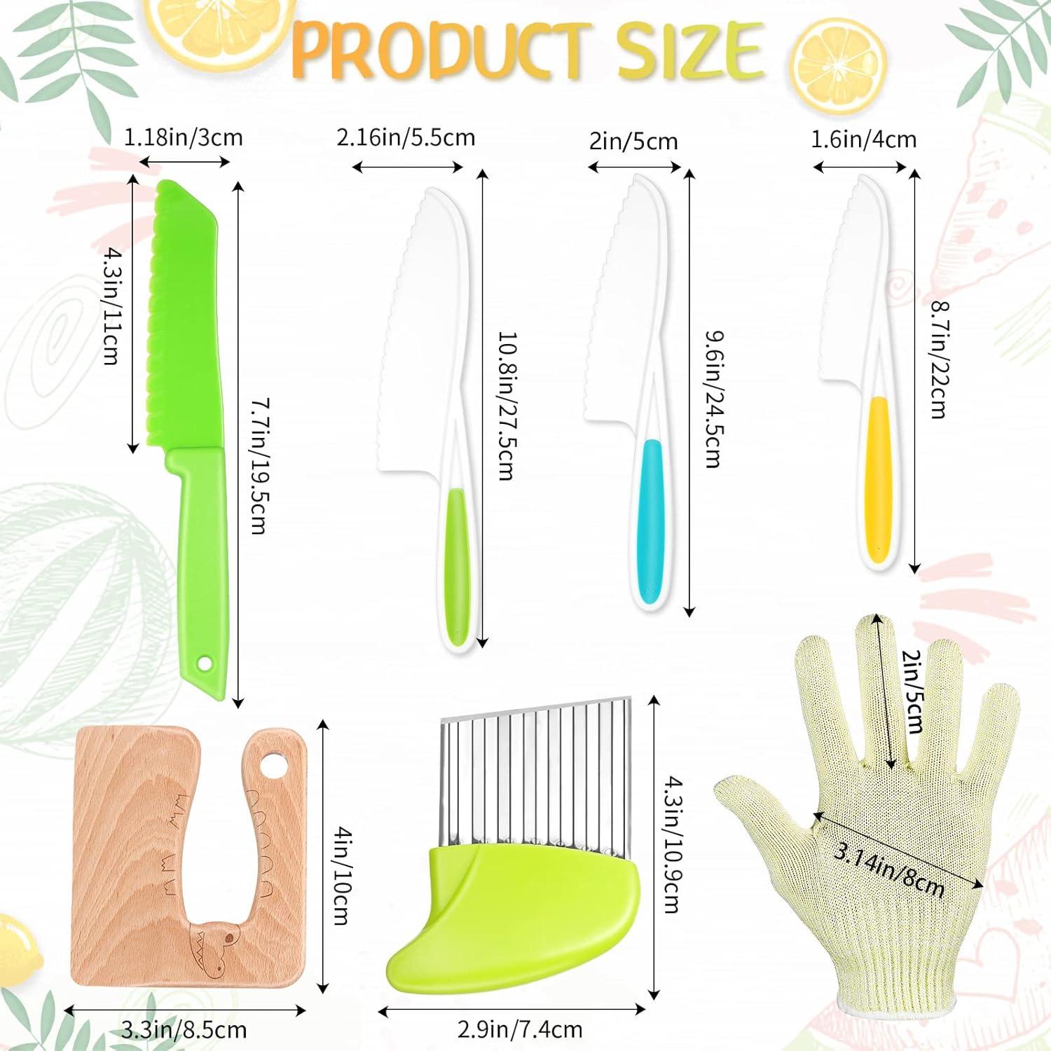 Set de Cuchillos de Cocina para Niños Zhehao - 7 Piezas