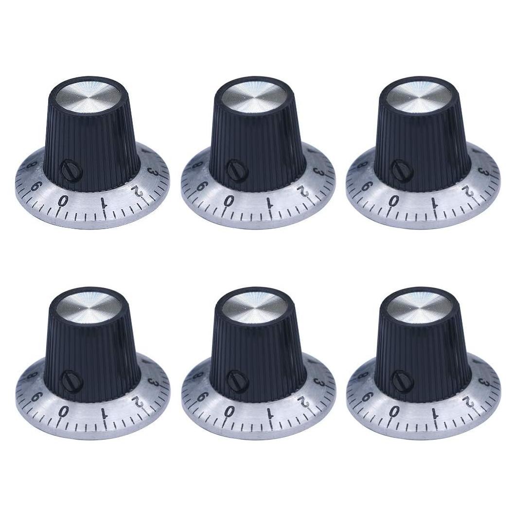 Perillas de Control de Volumen mxuteuk 6 Pcs 29x18mm Guitarra