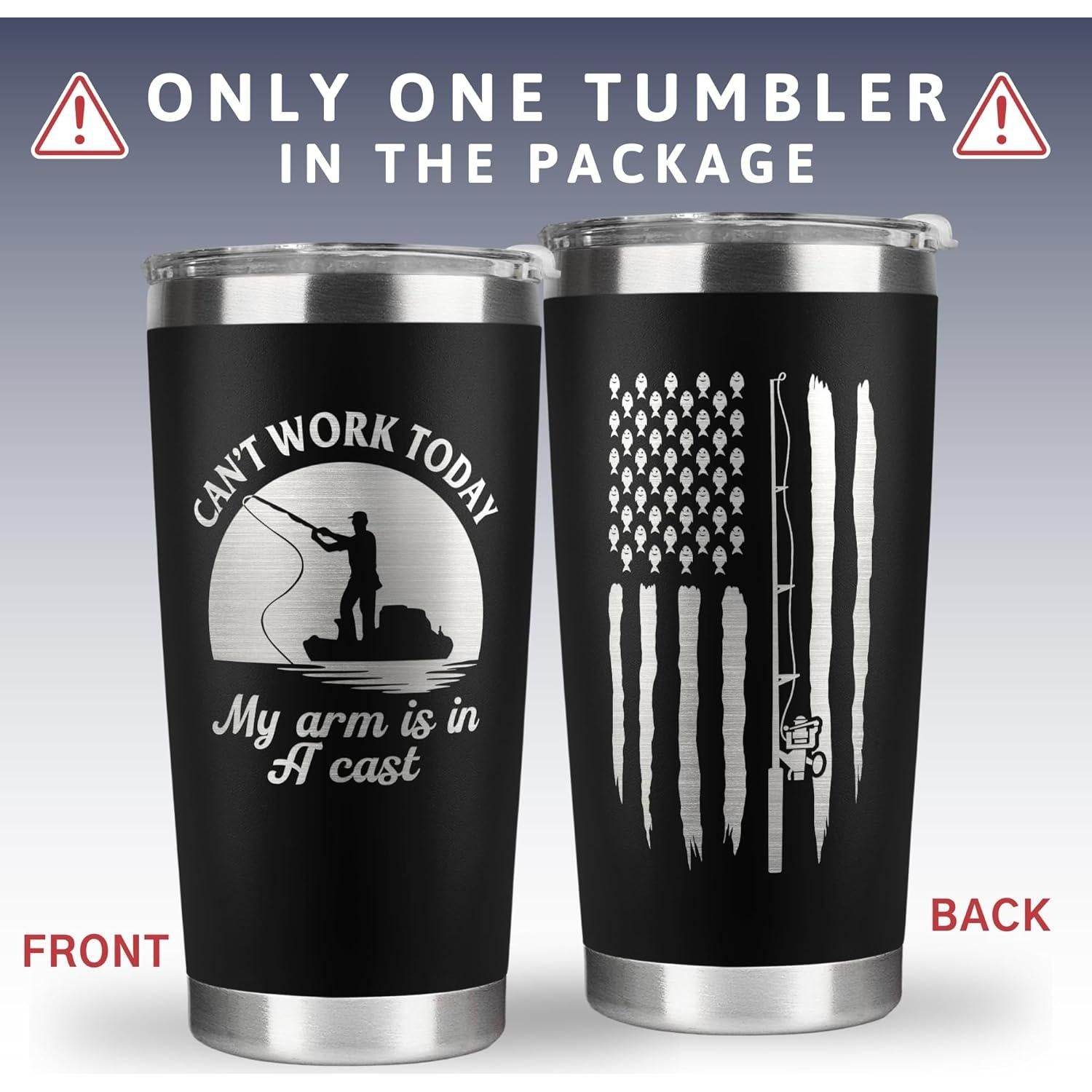 Vaso de Acero Inoxidable 20 oz KATLADIZ para Pescadores