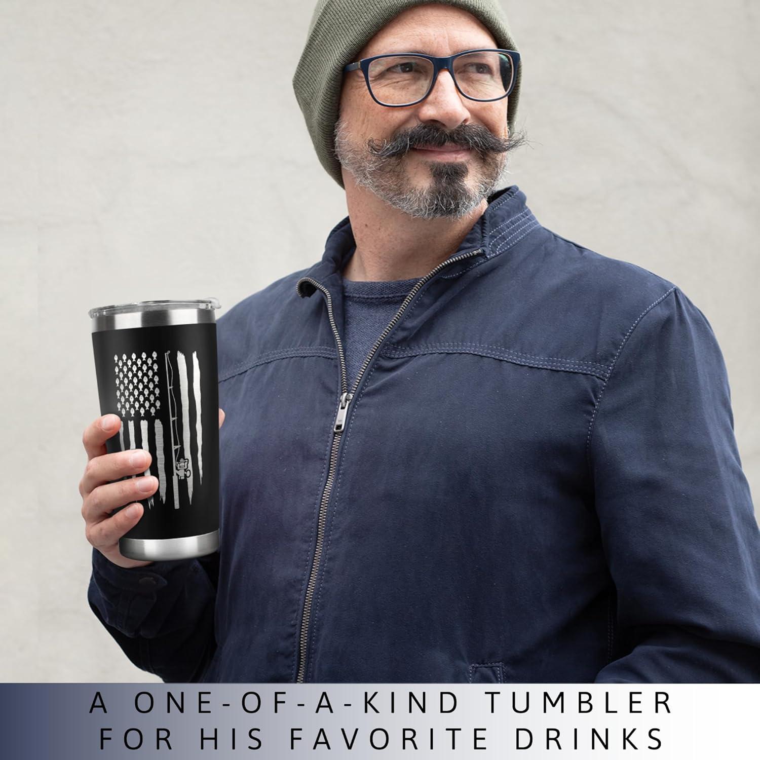 Vaso de Acero Inoxidable 20 oz KATLADIZ para Pescadores