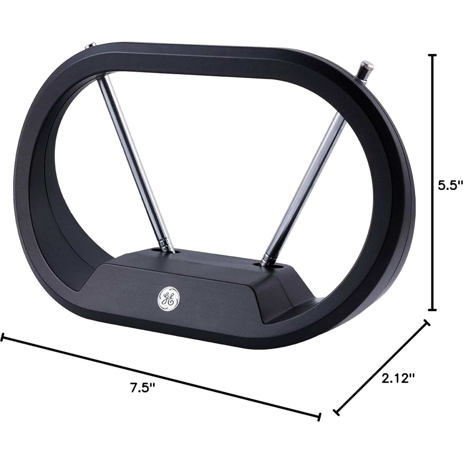 Antena de TV Interior GE Modern Loop 4K HD VHF UHF 33675