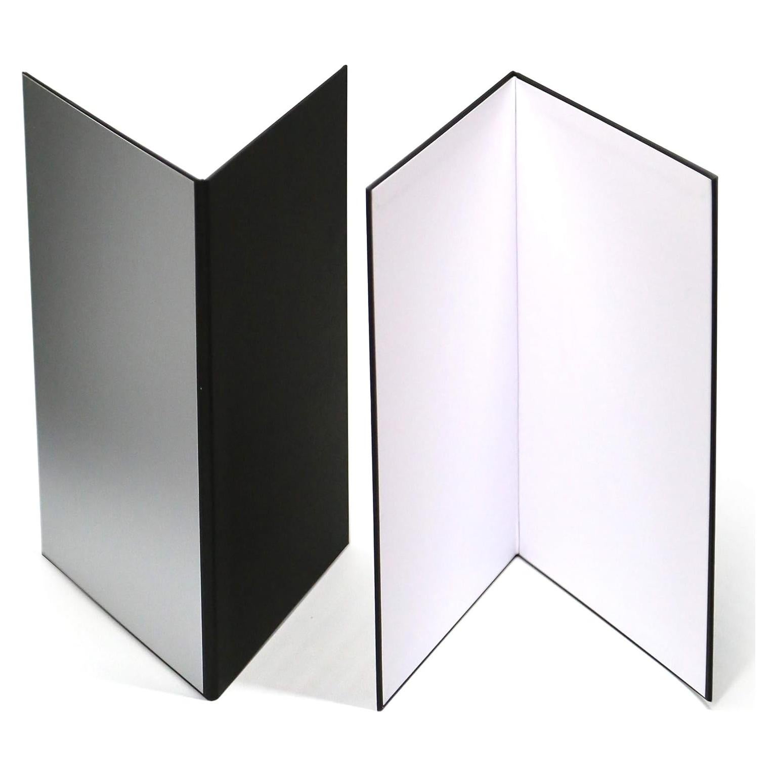 Reflector de Luz 3 en 1 A3 Cartón Plegable - Negro, Plata, Blanco